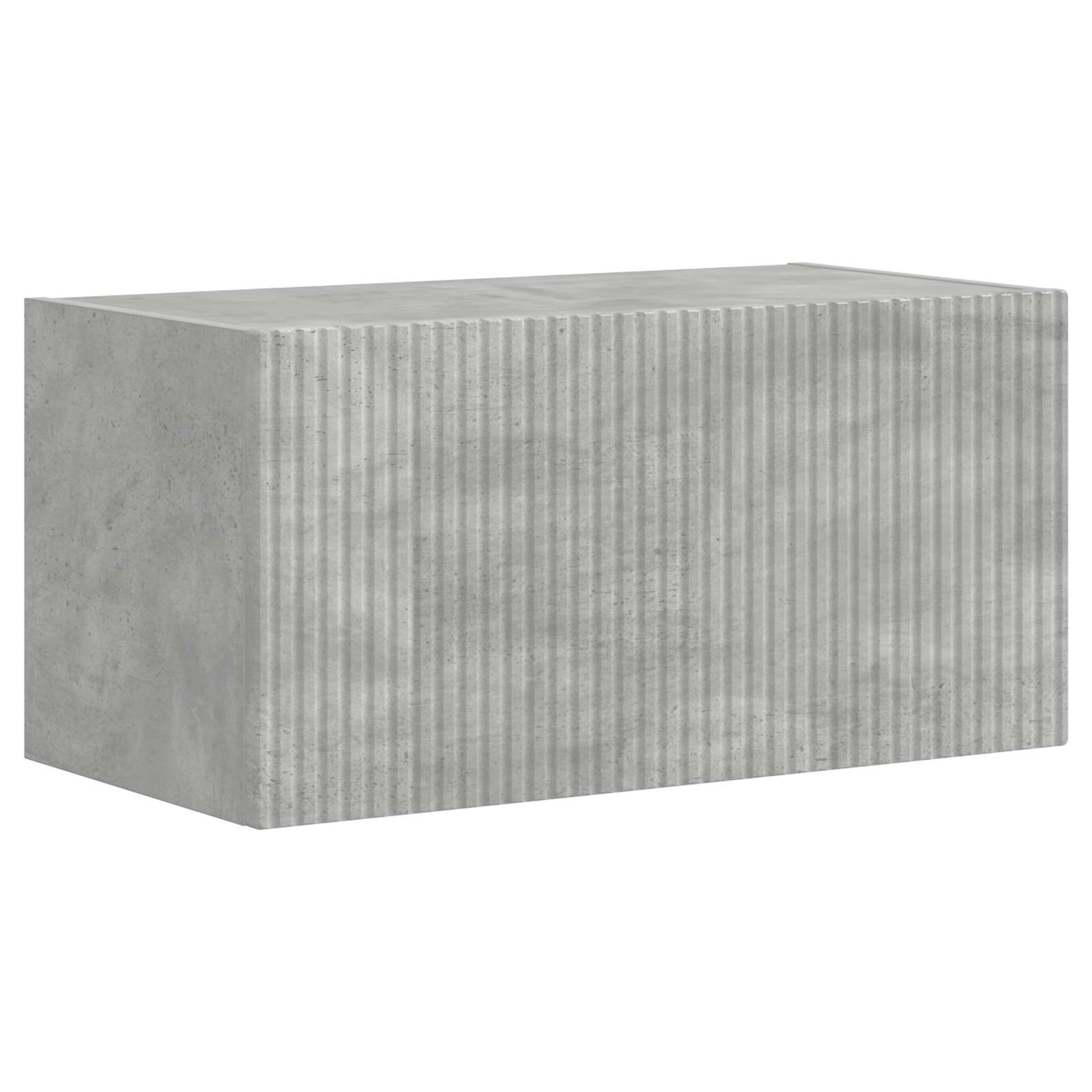 Tv-meubelset Wandgemonteerd 5 pcs Beton Grijs Bewerkt hout is nu te koop bij PeponiXL, paradijselijk wonen!