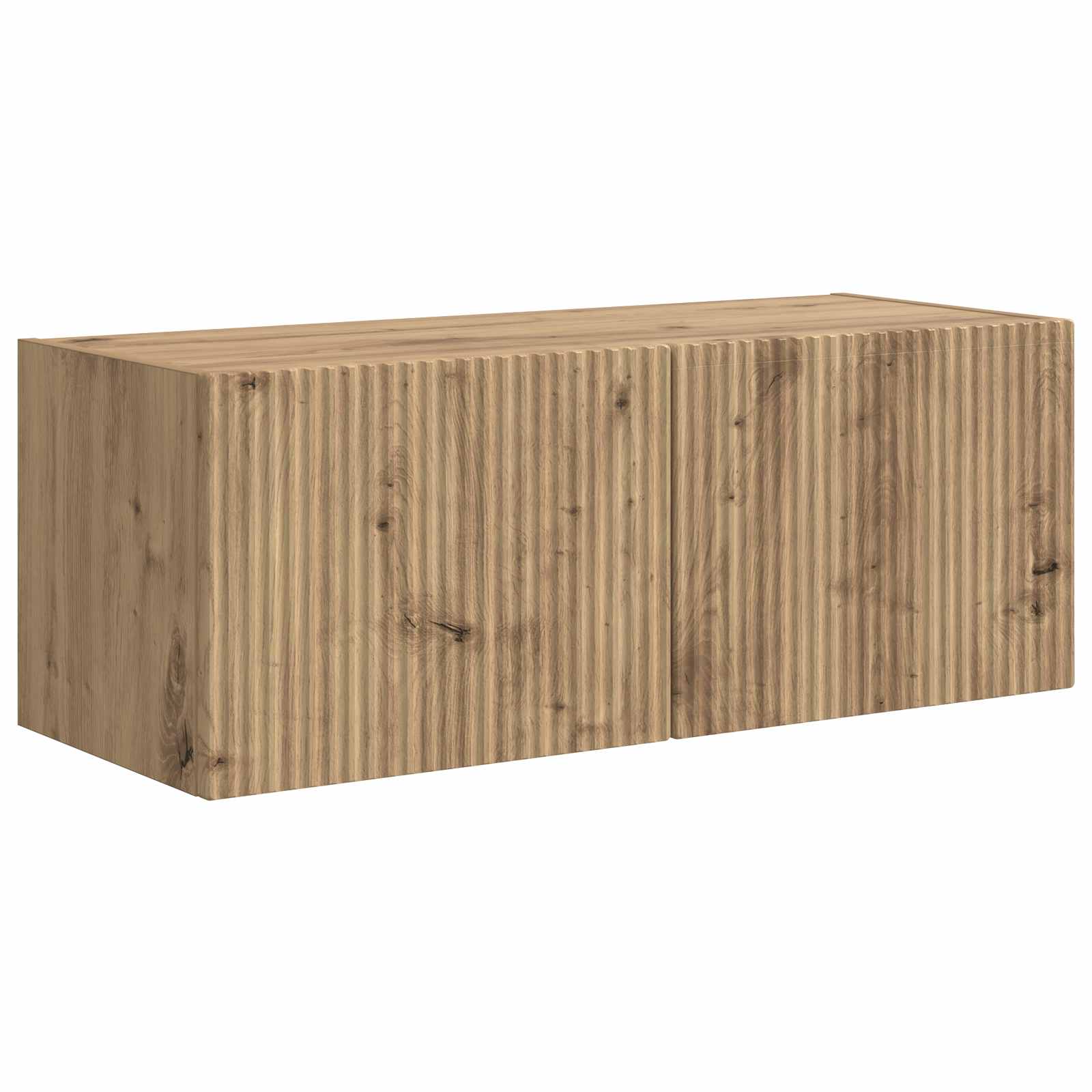 Tv-meubelset Wandgemonteerd 4 pcs Wit Bewerkt hout is nu te koop bij PeponiXL, paradijselijk wonen!
