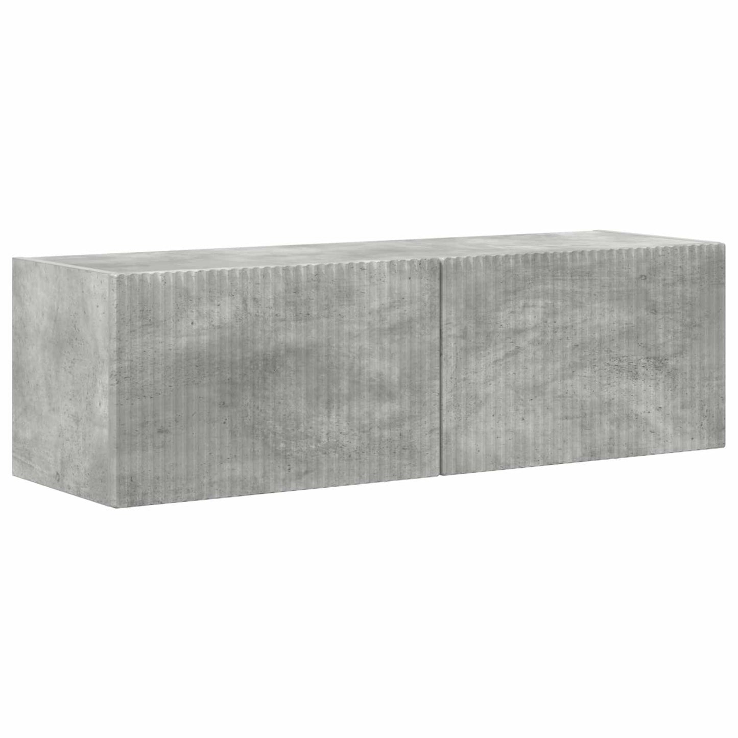 Tv-meubelset Wandgemonteerd 5 pcs Beton Grijs Bewerkt hout is nu te koop bij PeponiXL, paradijselijk wonen!