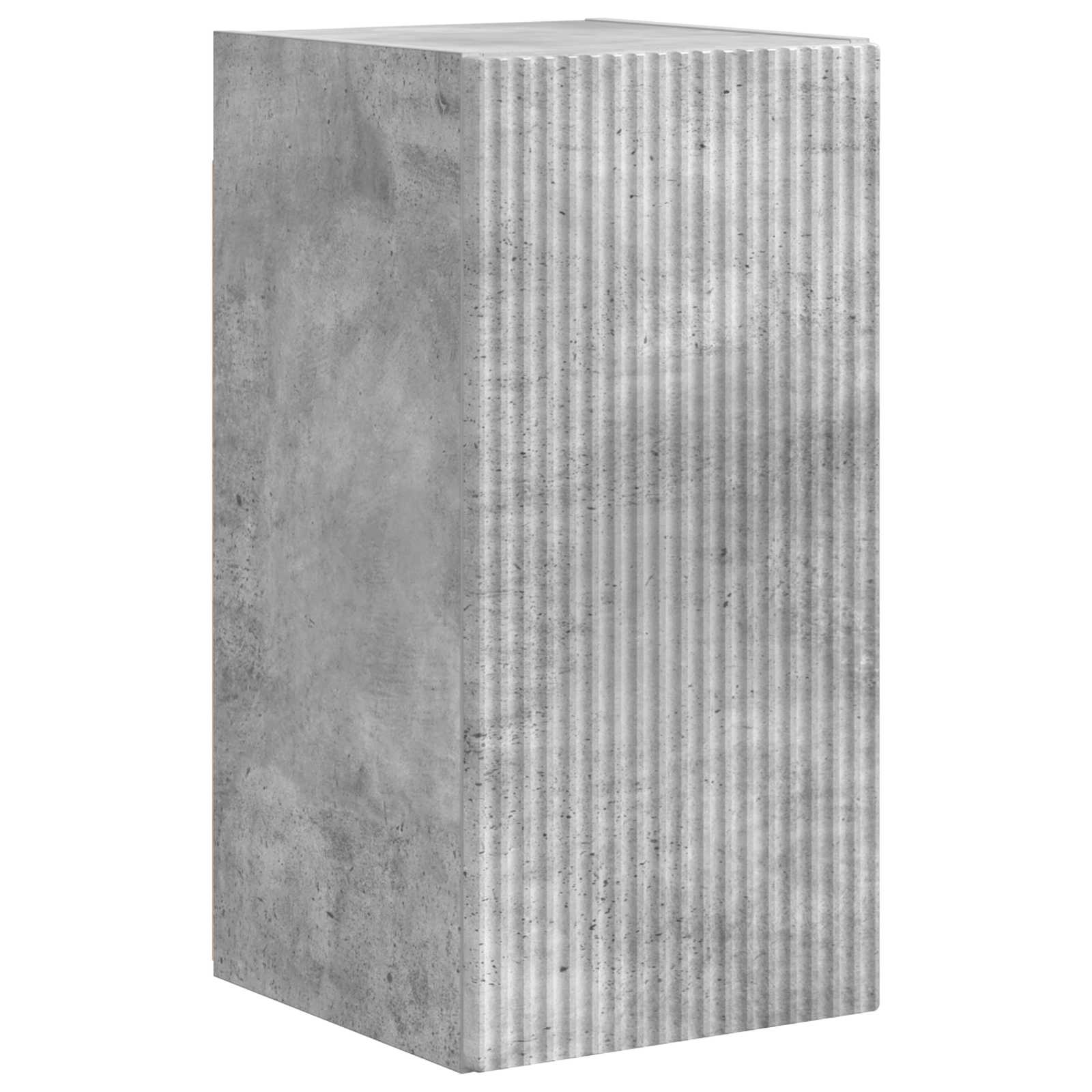 Tv-meubelset Wandgemonteerd 5 pcs Beton Grijs Bewerkt hout is nu te koop bij PeponiXL, paradijselijk wonen!