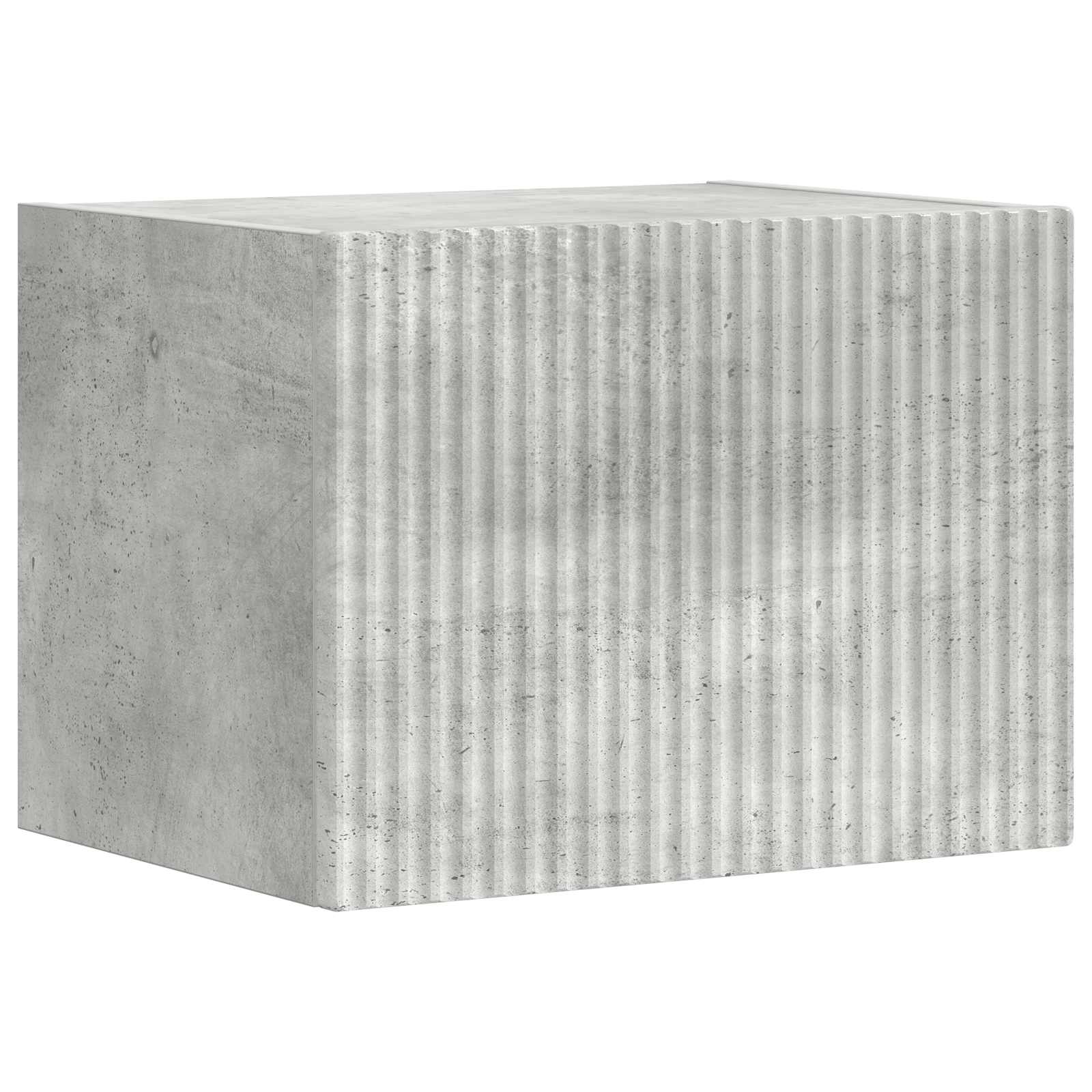 Tv-meubelset Wandgemonteerd 5 pcs Beton Grijs Bewerkt hout is nu te koop bij PeponiXL, paradijselijk wonen!