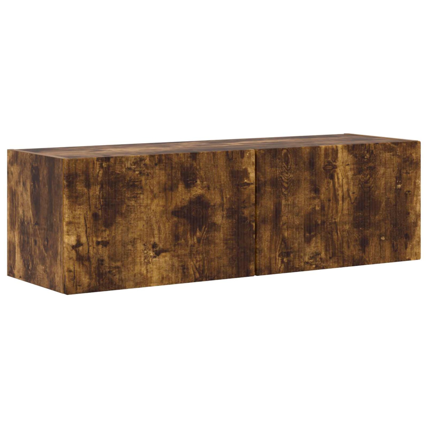 Tv-meubelset Wandgemonteerd 5 pcs Gerookt eiken Bewerkt hout is nu te koop bij PeponiXL, paradijselijk wonen!