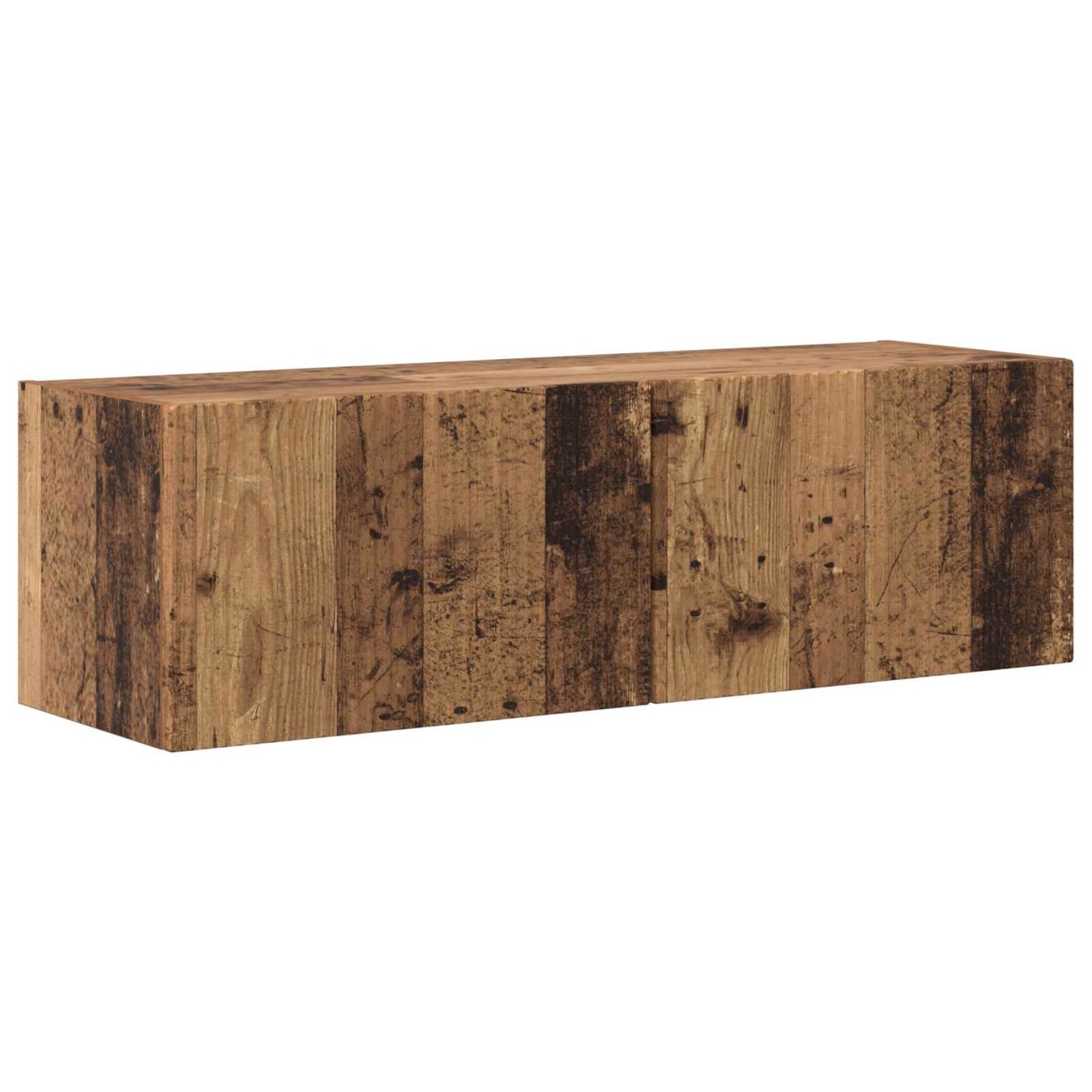 Tv-meubelset Wandgemonteerd 5 pcs Oudhout Bewerkt hout is nu te koop bij PeponiXL, paradijselijk wonen!