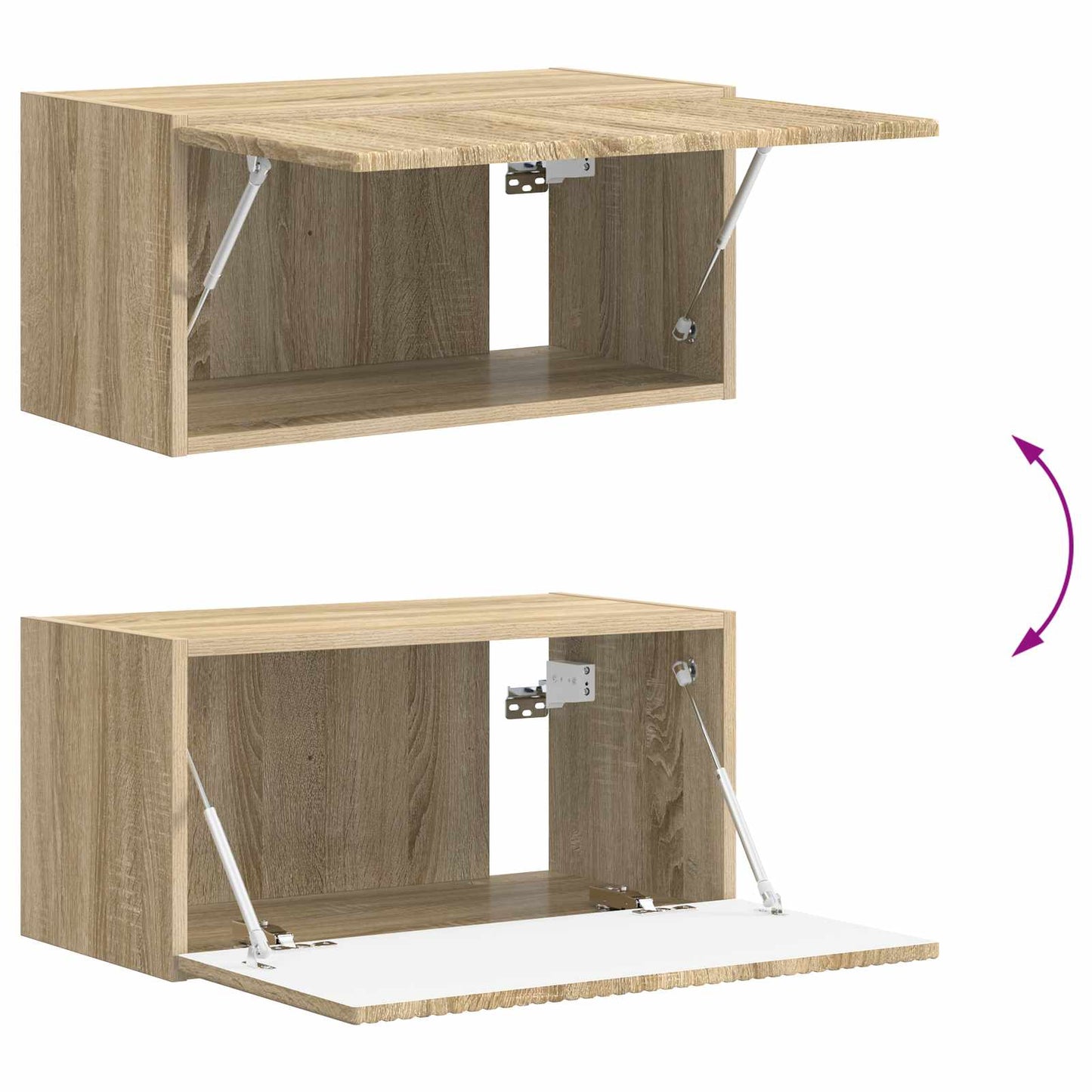 Tv-meubelset 5 pcs Sonoma Eiken Bewerkt hout is nu te koop bij PeponiXL, paradijselijk wonen!