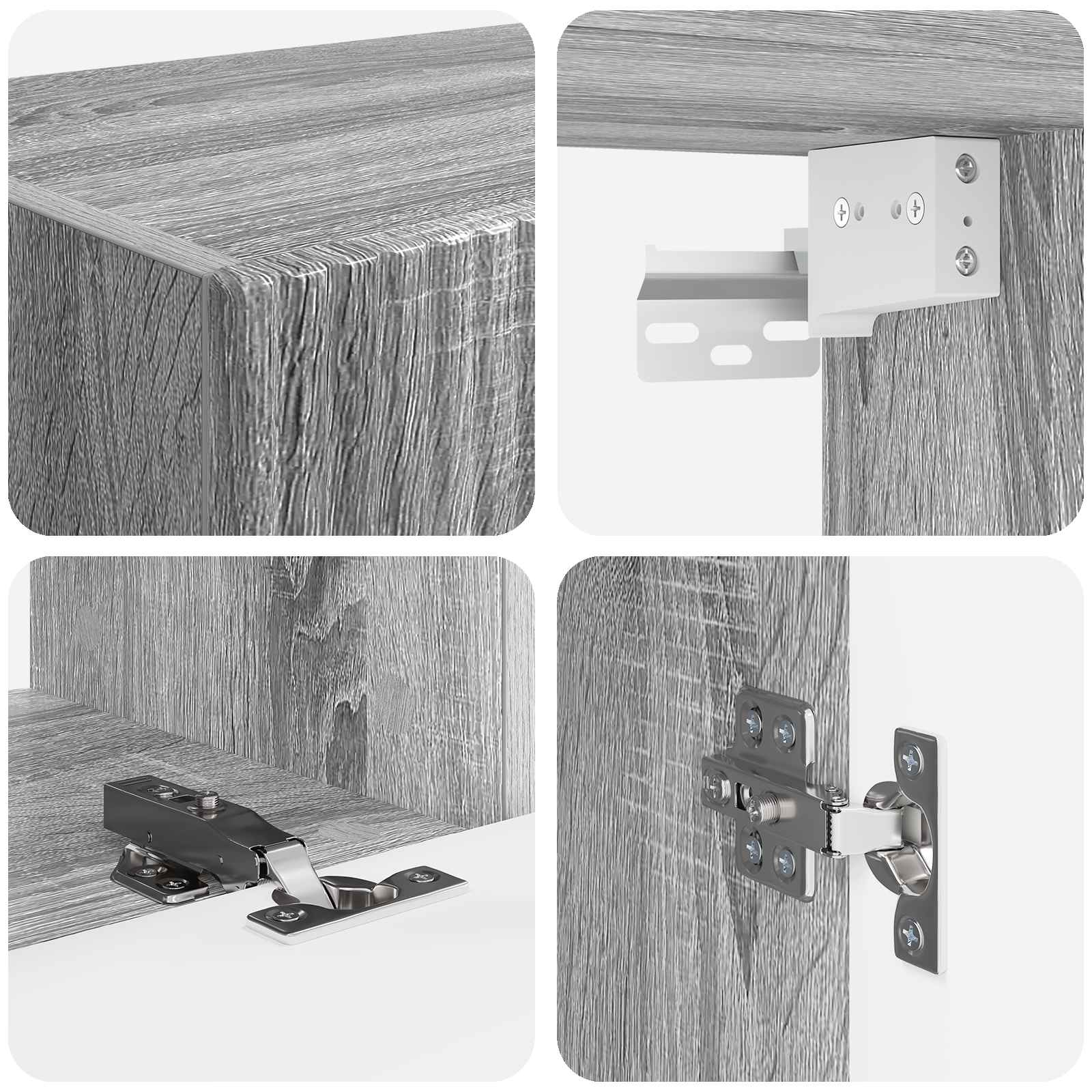 Tv-meubelset 5 pcs Grijs Sonoma Bewerkt hout is nu te koop bij PeponiXL, paradijselijk wonen!