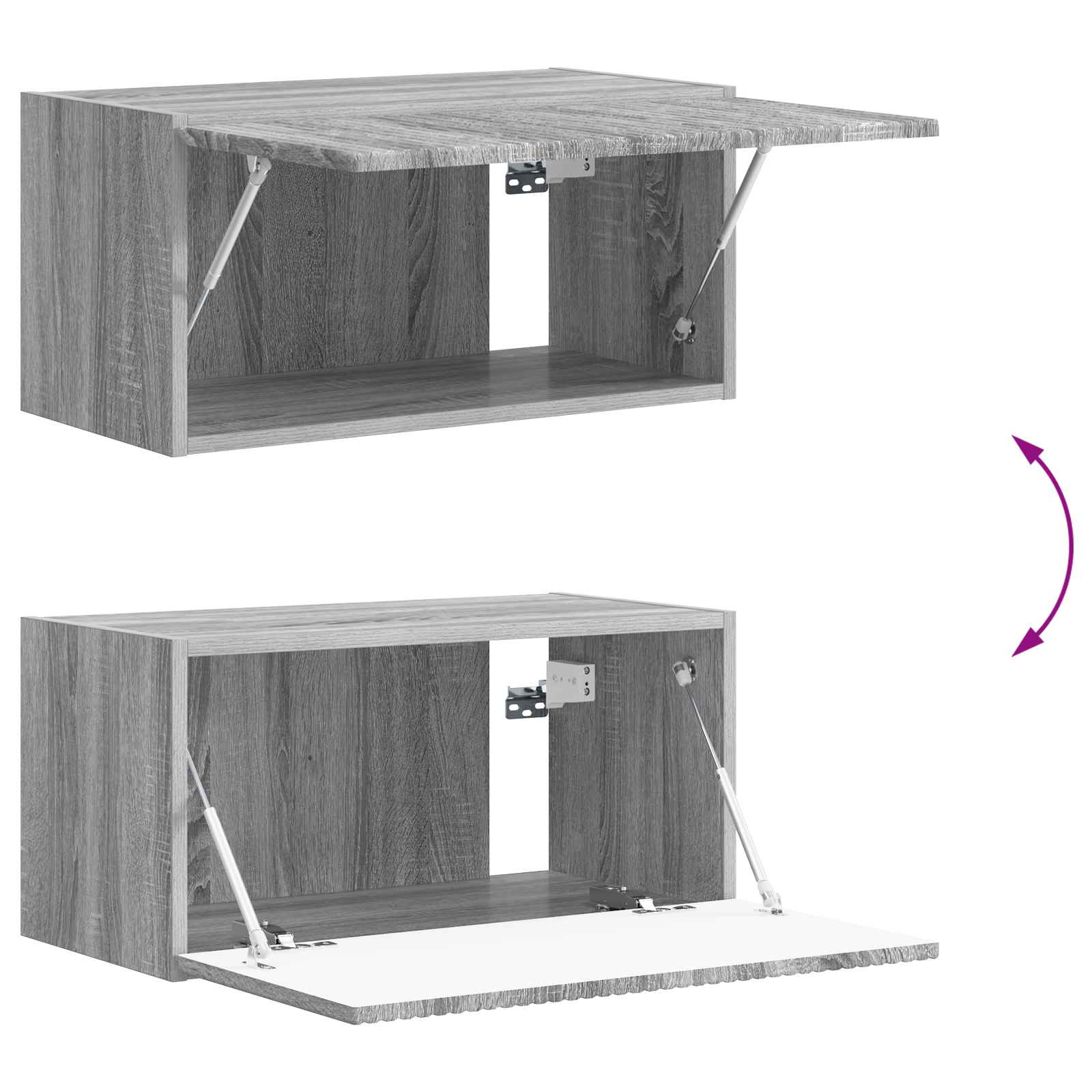 Tv-meubelset 5 pcs Grijs Sonoma Bewerkt hout is nu te koop bij PeponiXL, paradijselijk wonen!