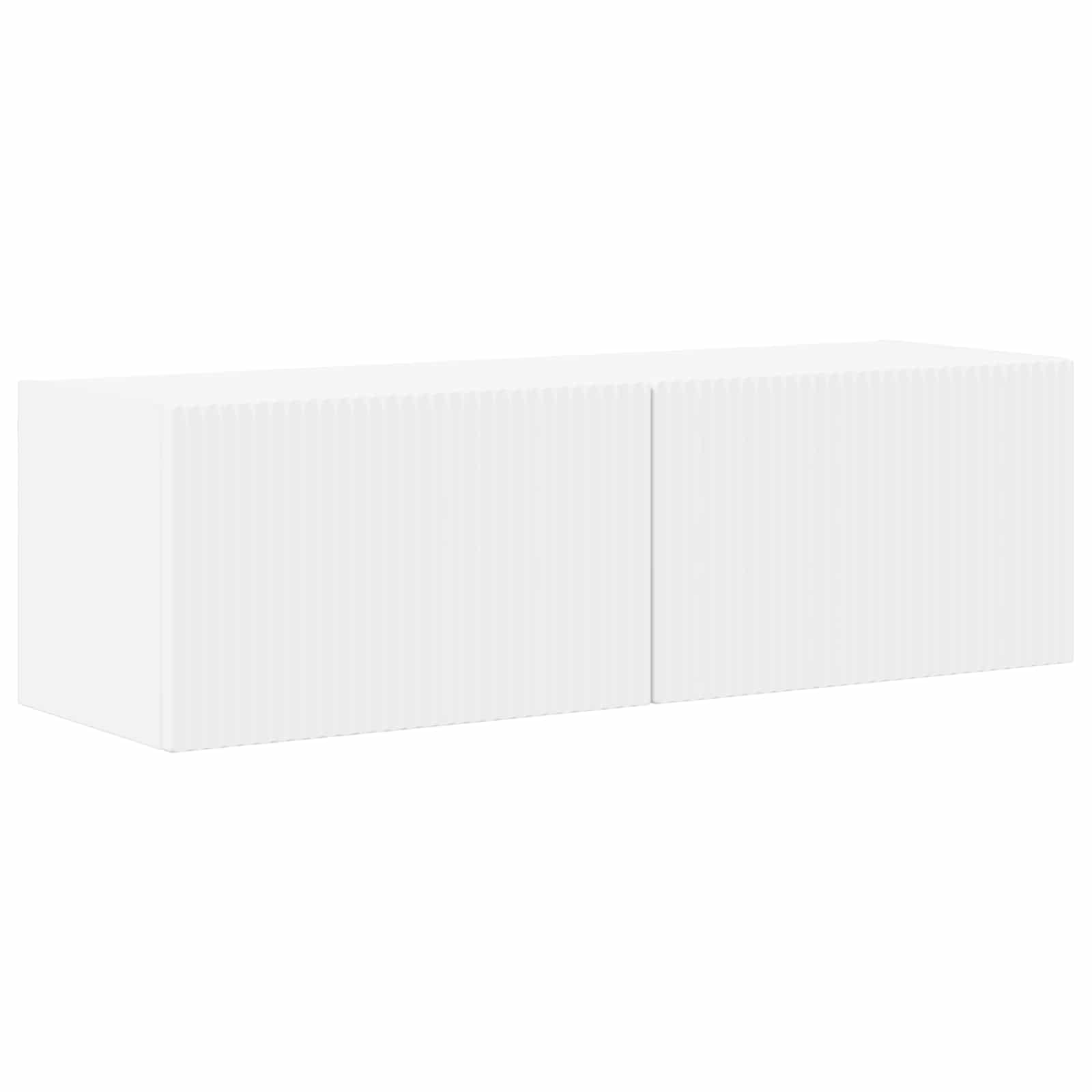Tv-meubelset 4 pcs Wit Bewerkt hout is nu te koop bij PeponiXL, paradijselijk wonen!