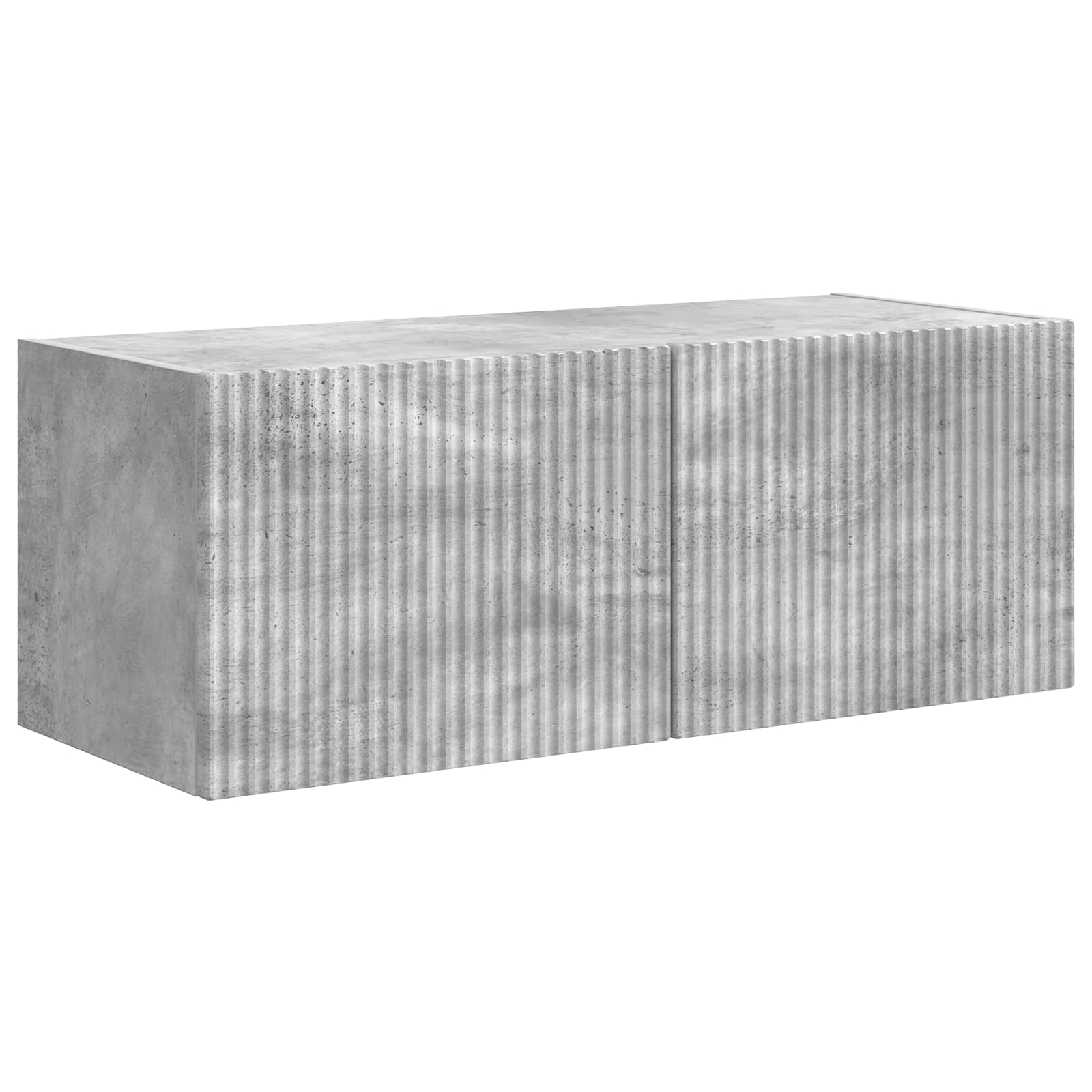 Tv-meubelset 4 pcs Beton Grijs Bewerkt hout is nu te koop bij PeponiXL, paradijselijk wonen!