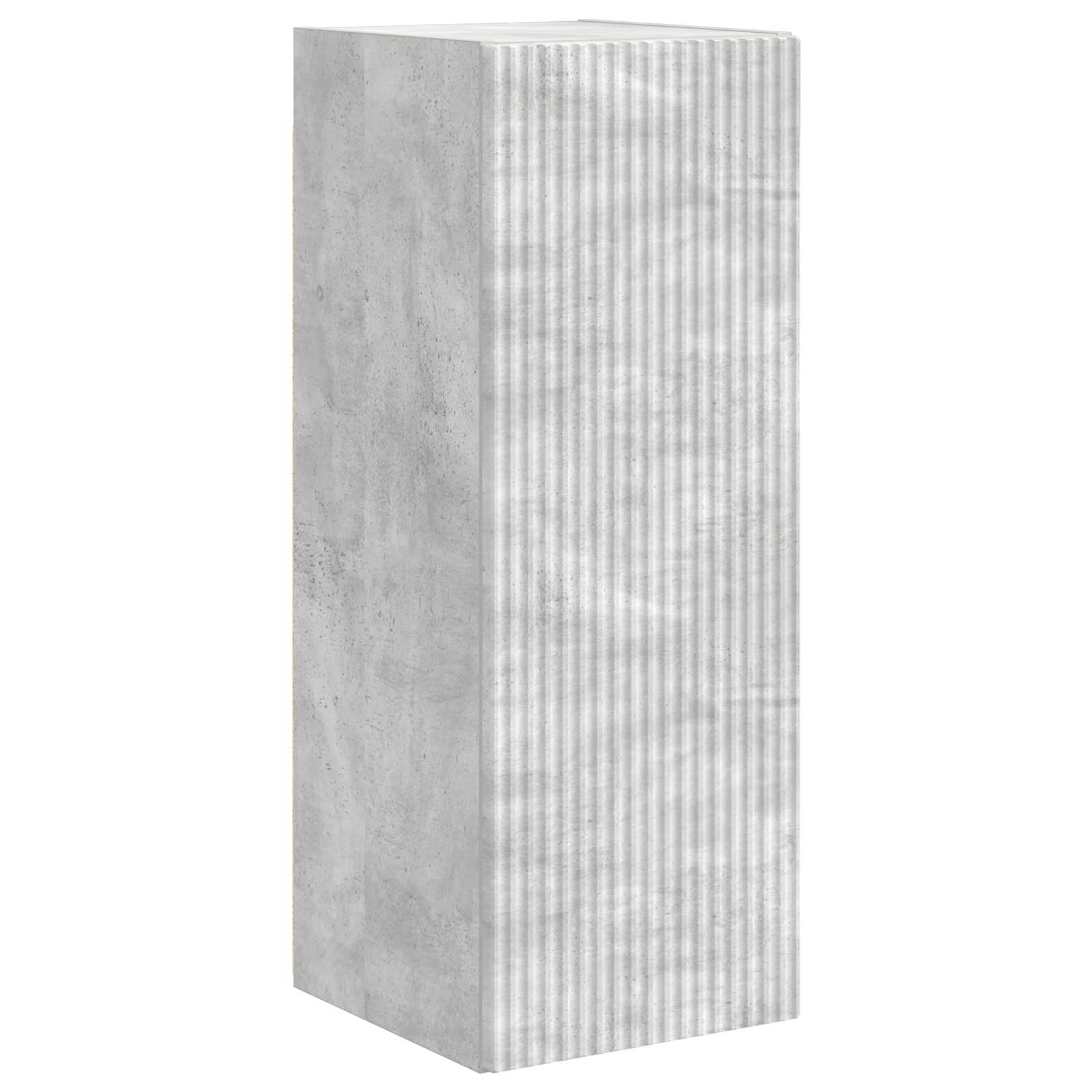 Tv-meubelset 4 pcs Beton Grijs Bewerkt hout is nu te koop bij PeponiXL, paradijselijk wonen!