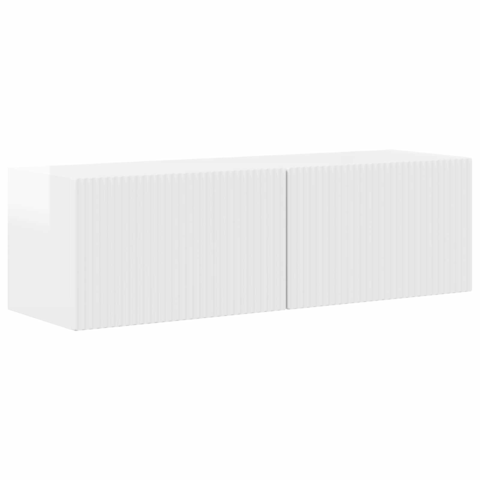 Tv-meubelset 4 pcs Hoogglans wit Bewerkt hout is nu te koop bij PeponiXL, paradijselijk wonen!