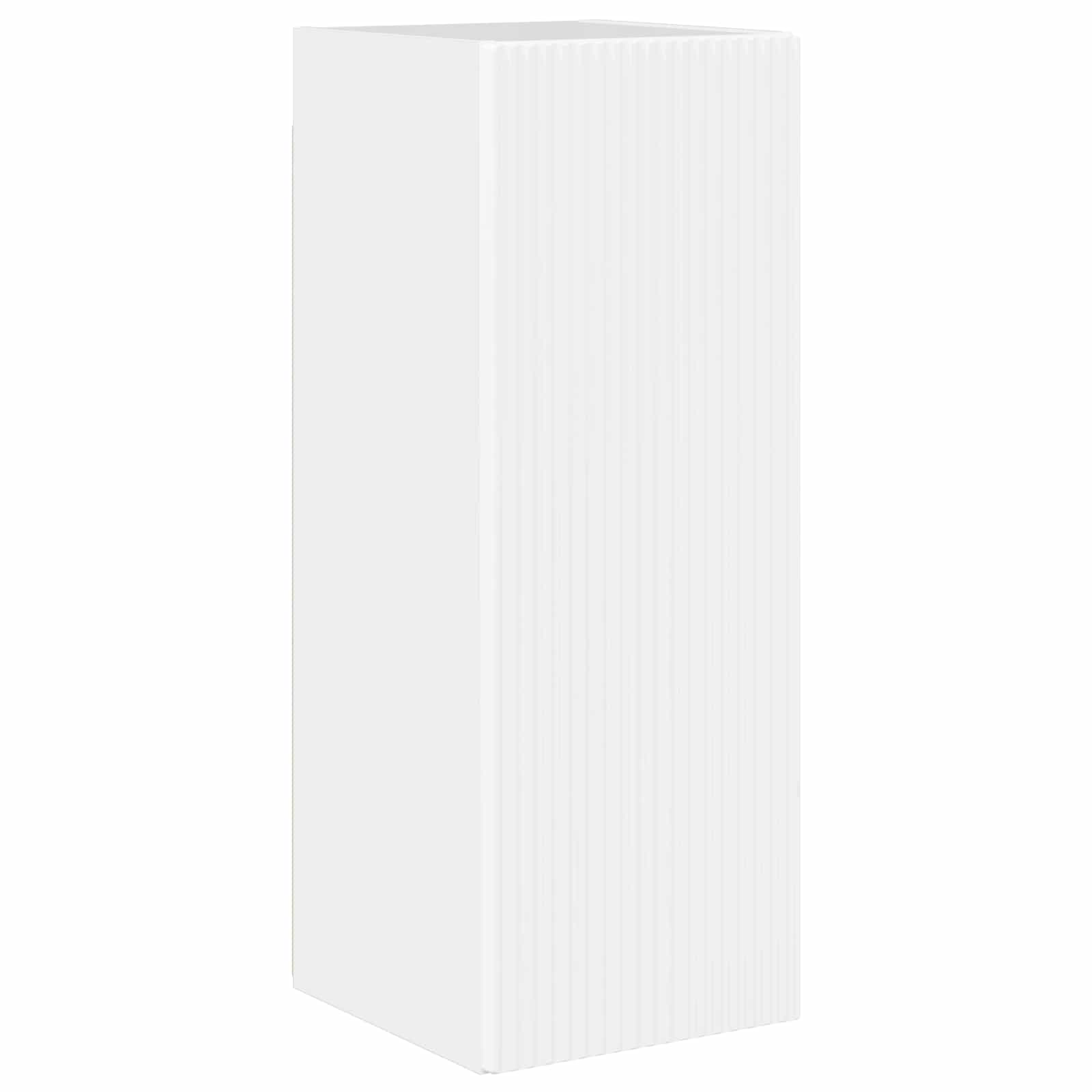 Tv-meubelset 4 pcs Hoogglans wit Bewerkt hout is nu te koop bij PeponiXL, paradijselijk wonen!