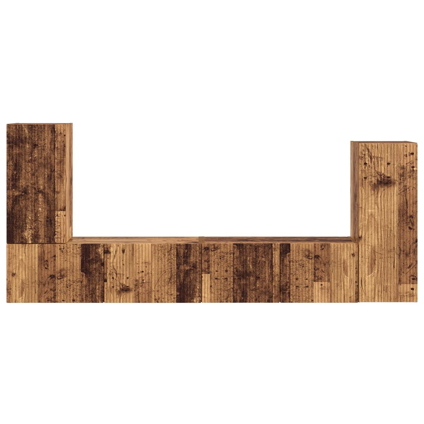 Tv-meubelset 4 pcs Oud Hout Bewerkt hout is nu te koop bij PeponiXL, paradijselijk wonen!