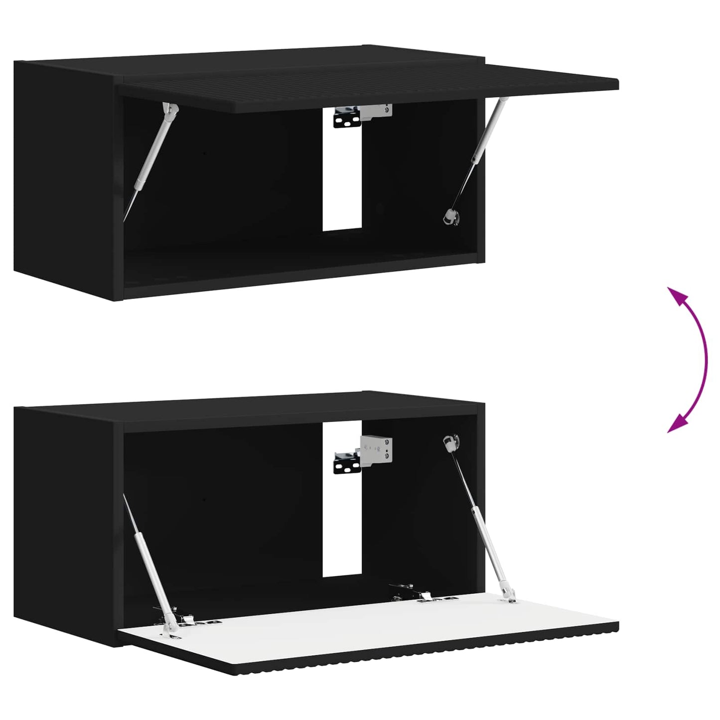 Tv-meubelset 6 pcs Zwart Bewerkt hout is nu te koop bij PeponiXL, paradijselijk wonen!