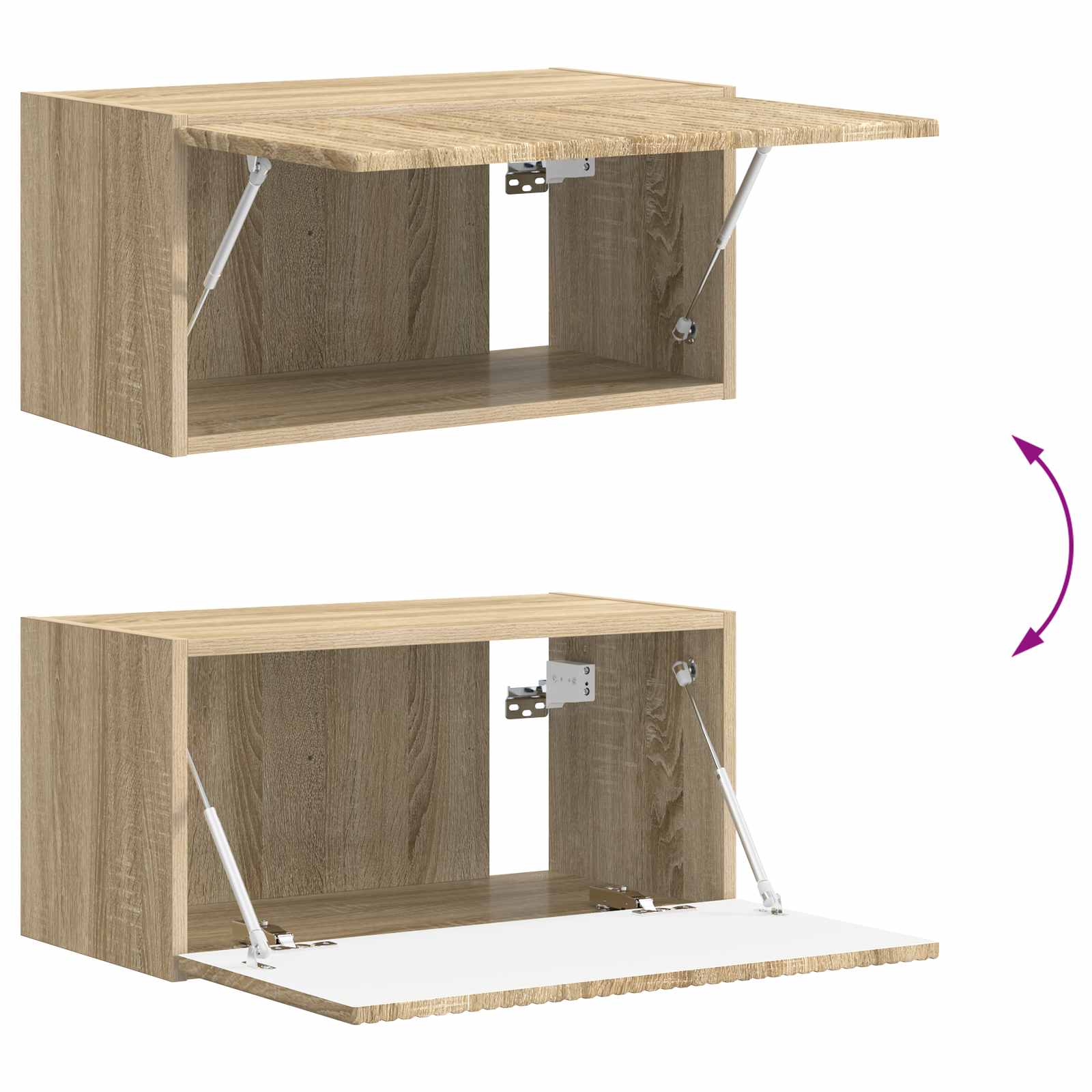 Tv-meubelset 6 pcs Sonoma Eiken Bewerkt hout is nu te koop bij PeponiXL, paradijselijk wonen!
