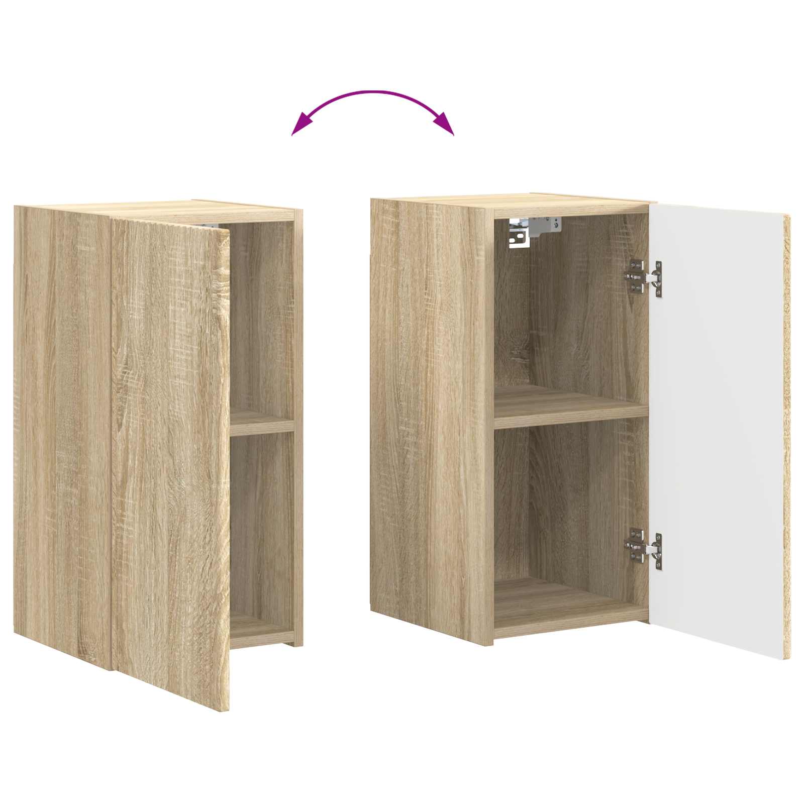 Tv-meubelset 6 pcs Sonoma Eiken Bewerkt hout is nu te koop bij PeponiXL, paradijselijk wonen!