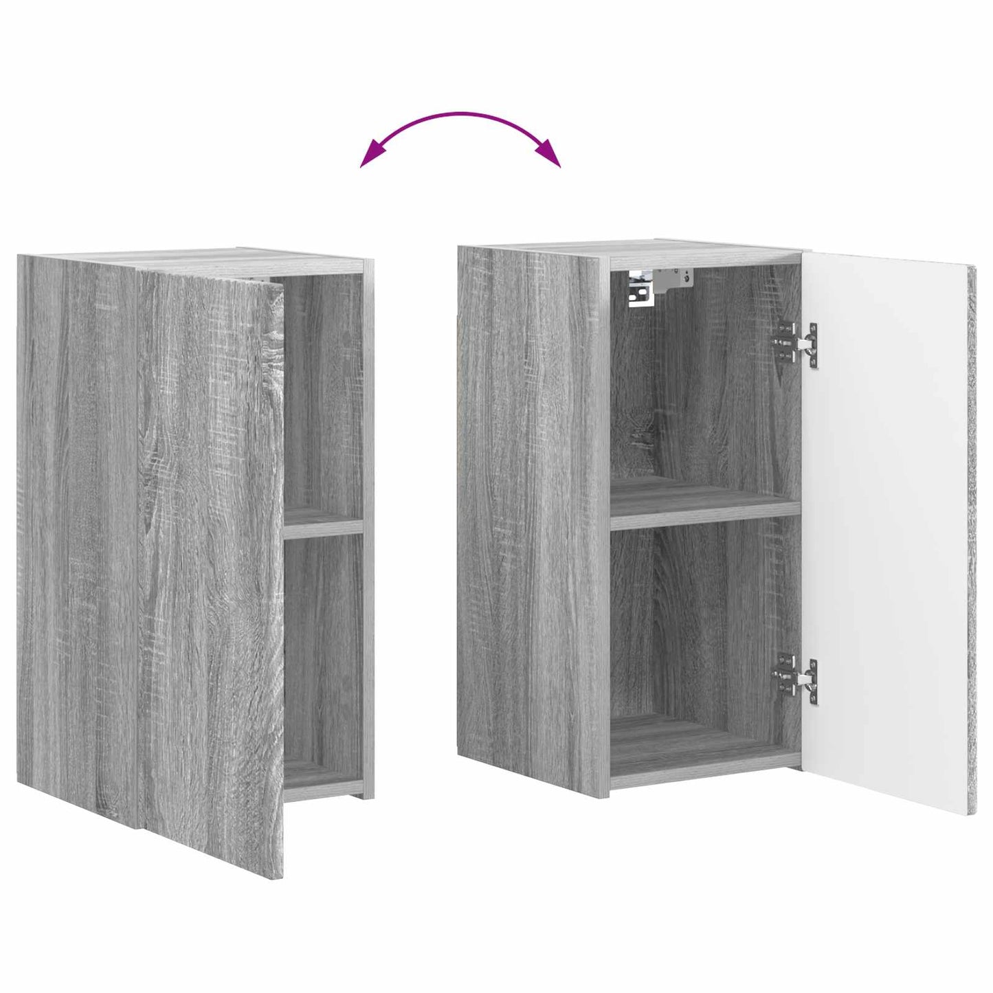 Tv-meubelset 6 pcs Grijs Sonoma Bewerkt hout is nu te koop bij PeponiXL, paradijselijk wonen!