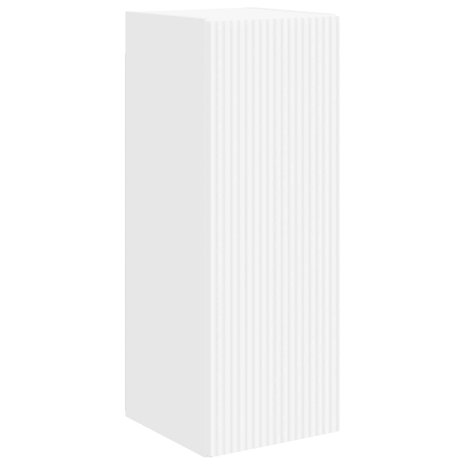 Tv-meubelset 4 pcs Wit Bewerkt hout is nu te koop bij PeponiXL, paradijselijk wonen!