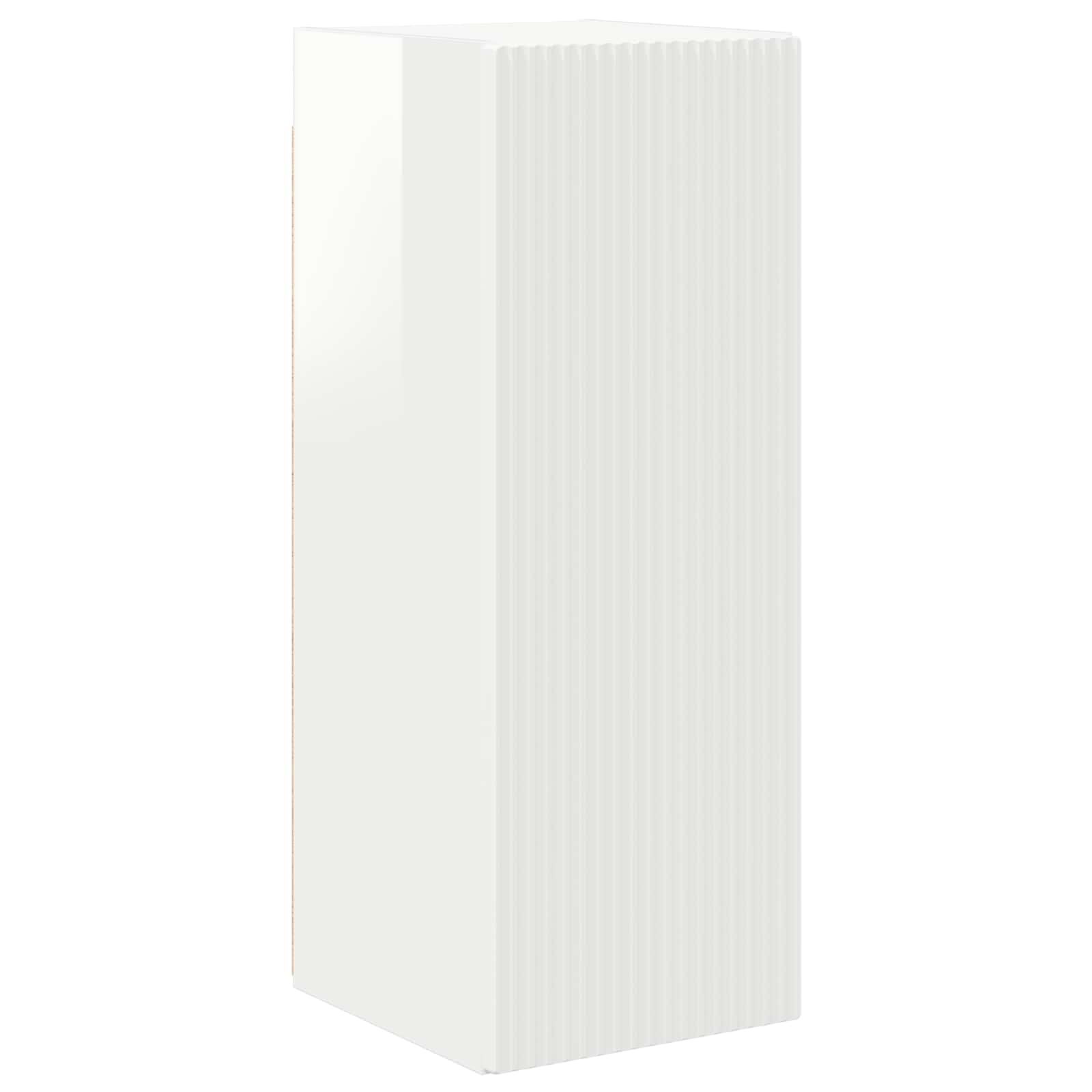Tv-meubelset 4 pcs Hoogglans wit Bewerkt hout is nu te koop bij PeponiXL, paradijselijk wonen!