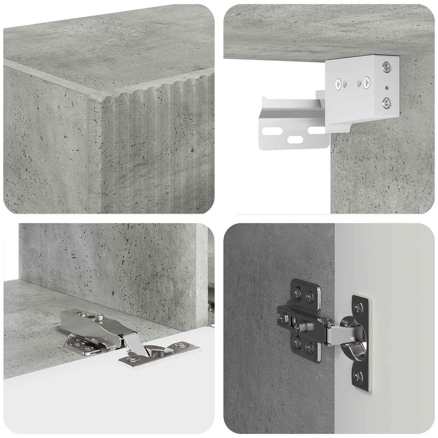 TV-kast 5 pcs Beton Grijs is nu te koop bij PeponiXL, paradijselijk wonen!