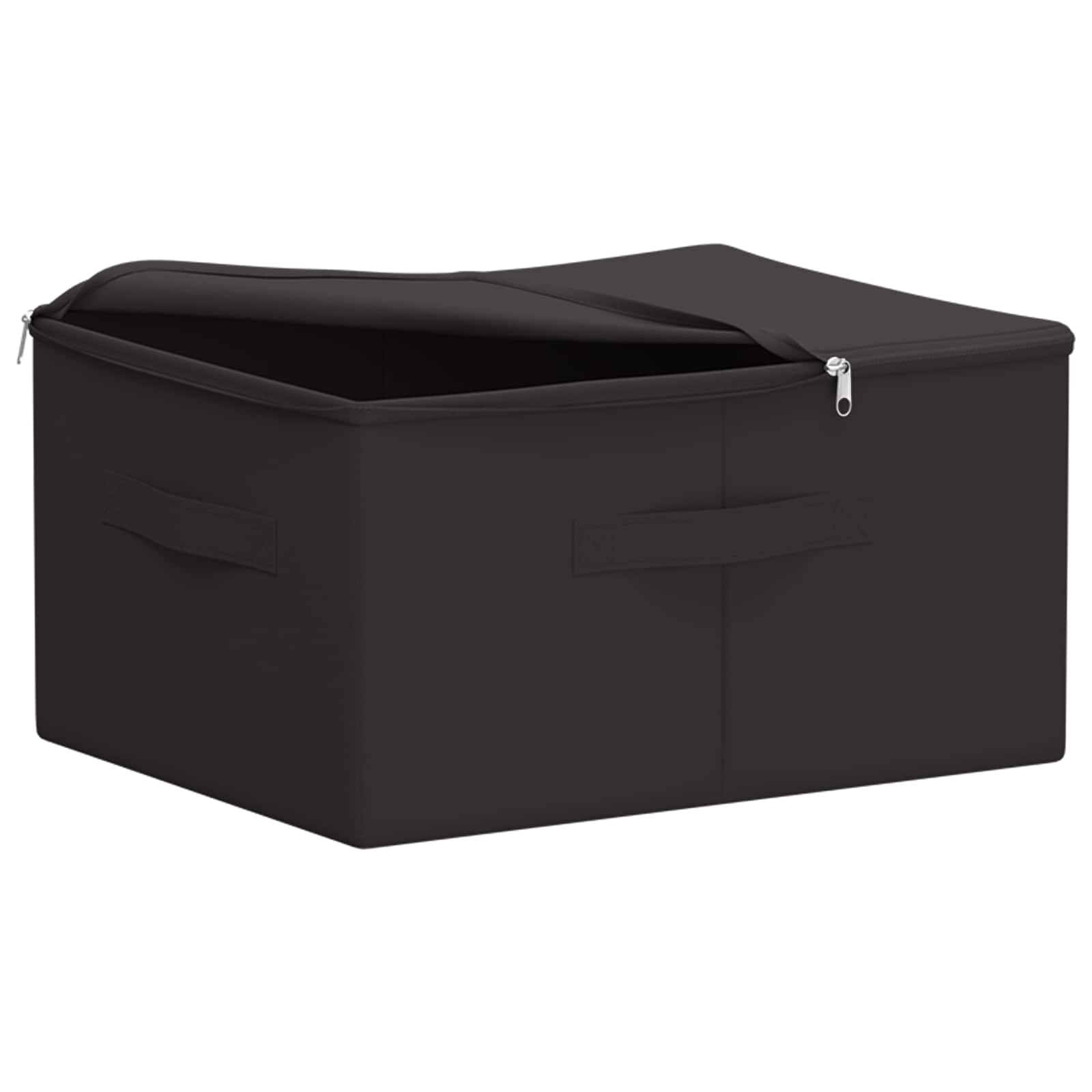 Opbergbox 24 pcs Antracietkleurig 43 x 34 x 23 cm Nonwoven stof is nu te koop bij PeponiXL, paradijselijk wonen!