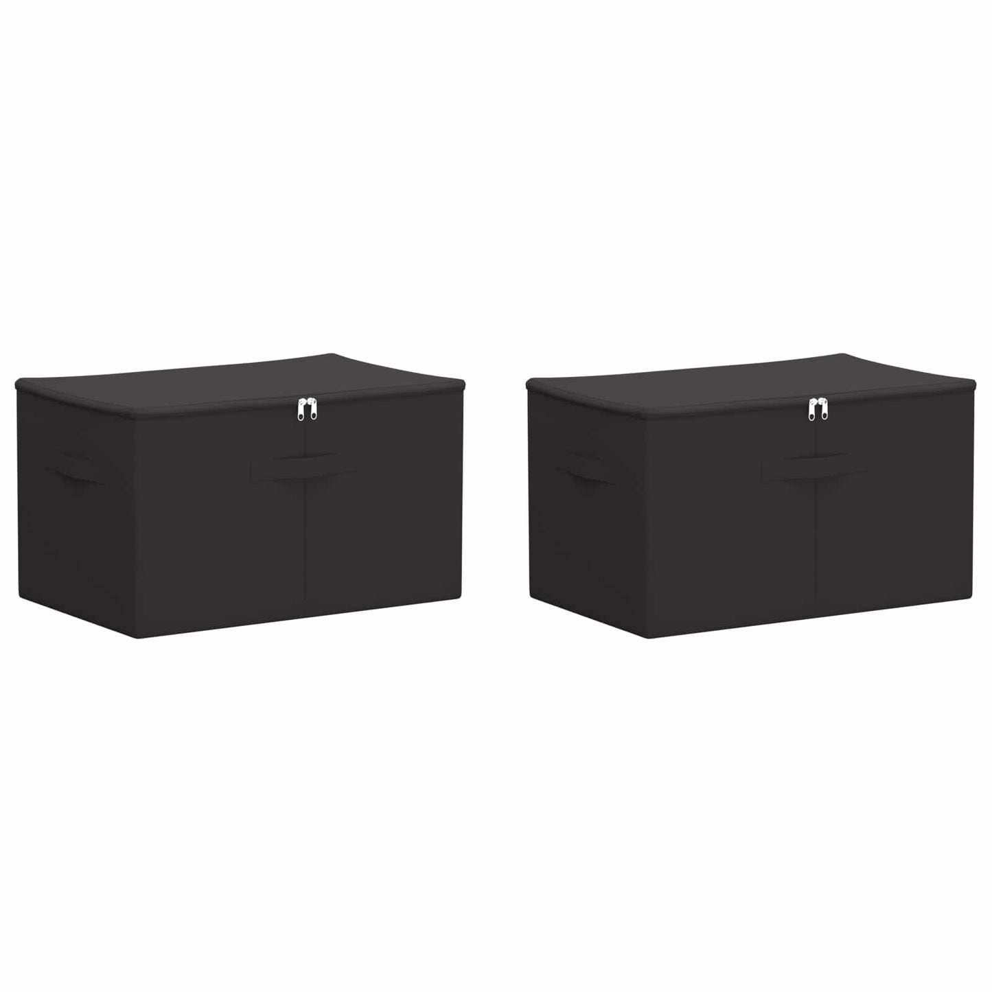 Opbergbox 2 pcs Antracietkleurig 55 x 35 x 32 cm Nonwoven stof is nu te koop bij PeponiXL, paradijselijk wonen!