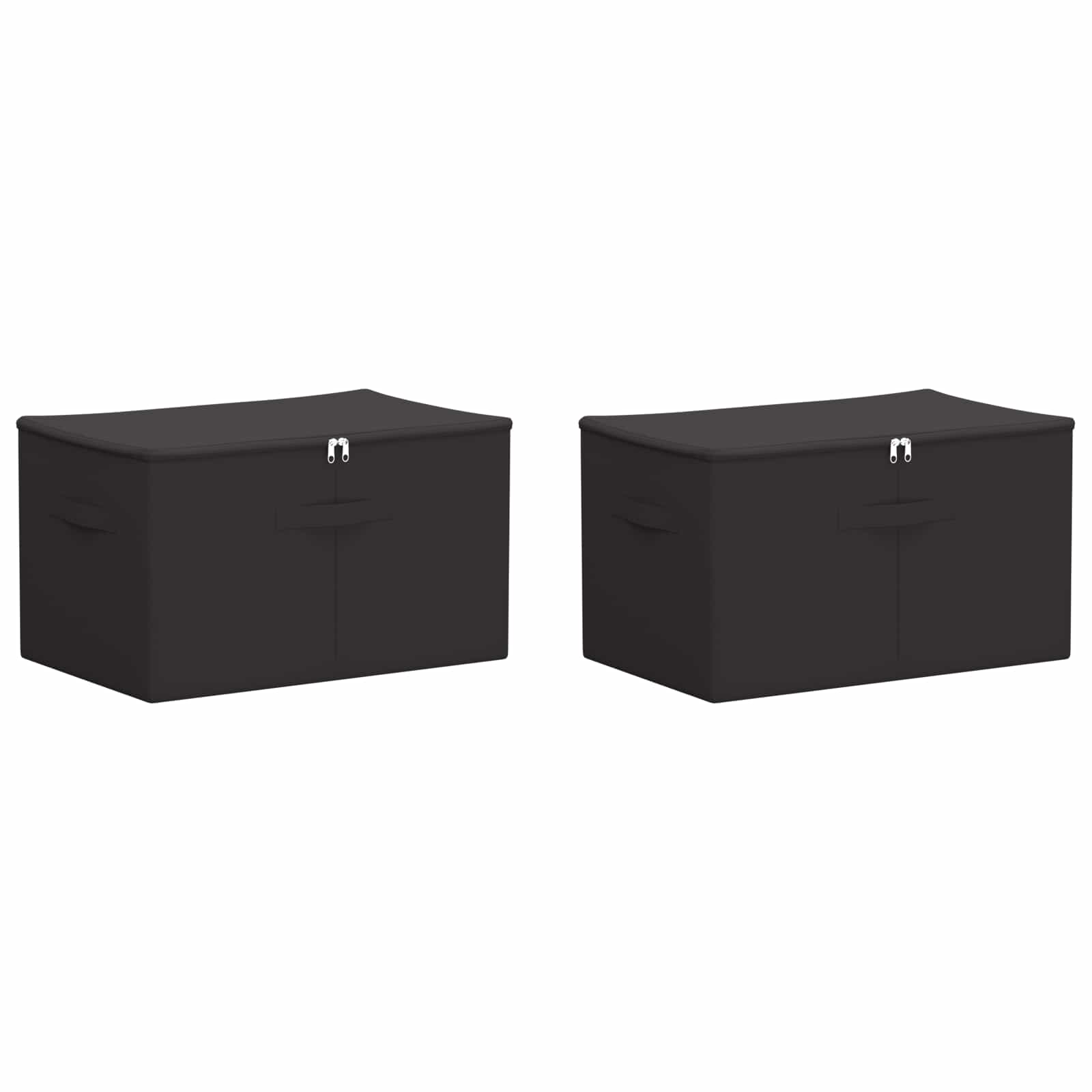 Opbergbox 2 pcs Antracietkleurig 55 x 35 x 32 cm Nonwoven stof is nu te koop bij PeponiXL, paradijselijk wonen!
