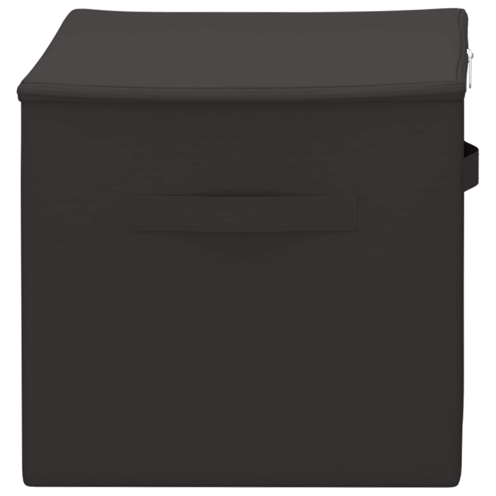 Opbergbox 2 pcs Antracietkleurig 60 x 43 x 35 cm Nonwoven stof is nu te koop bij PeponiXL, paradijselijk wonen!