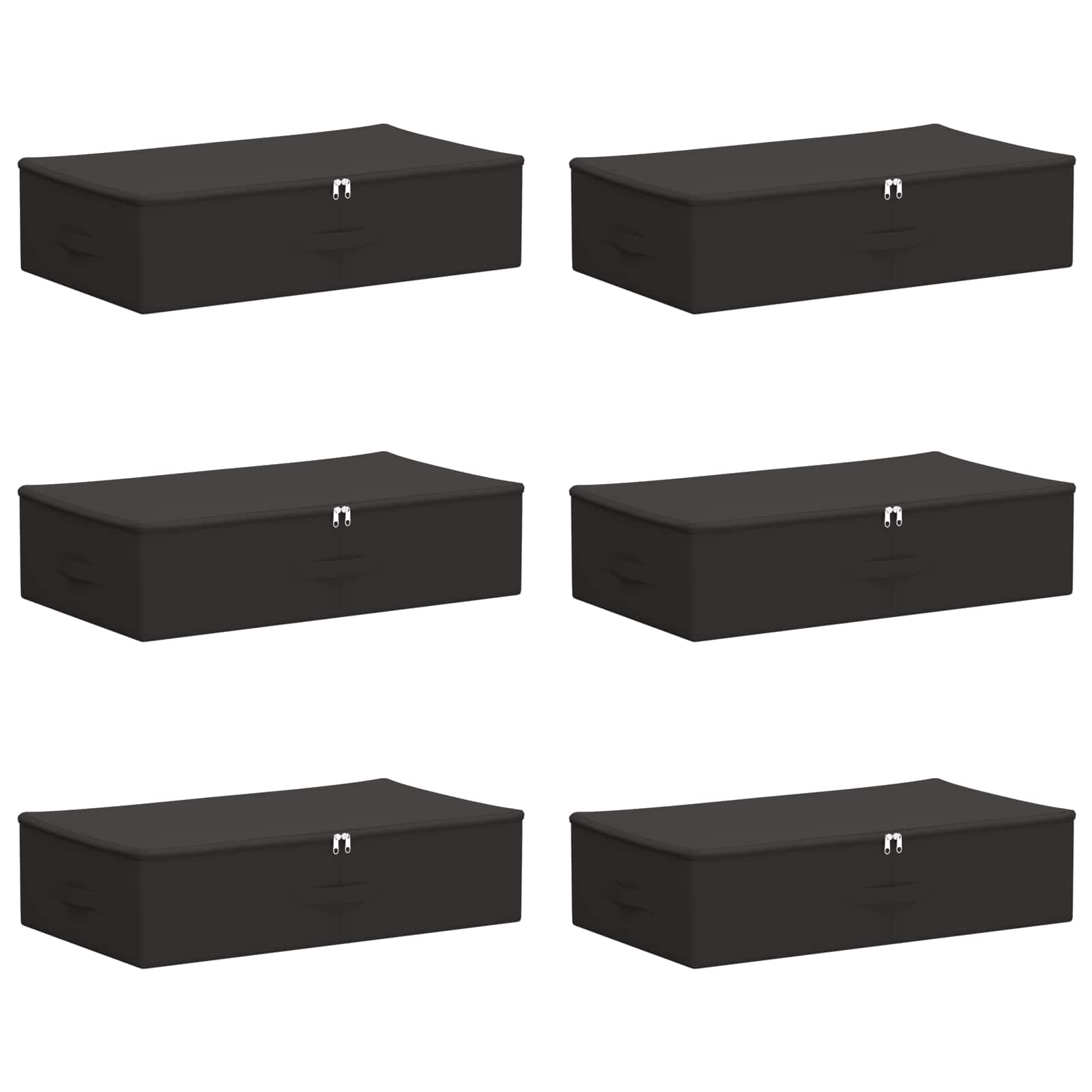 Opbergbox 6 pcs Antracietkleurig 70 x 40 x 18 cm Nonwoven stof is nu te koop bij PeponiXL, paradijselijk wonen!