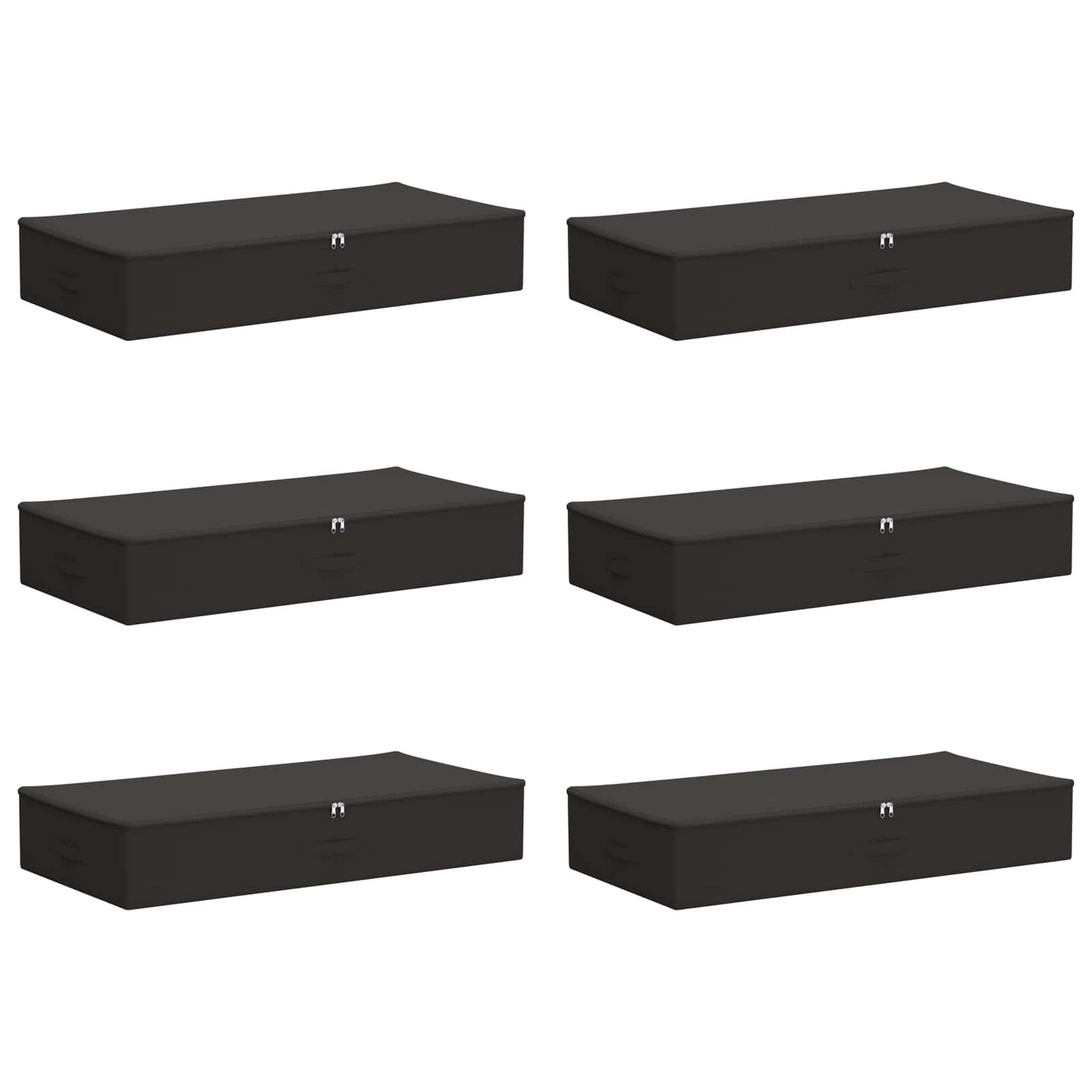 Opbergbox 6 pcs Antracietkleurig 90 x 48 x 15 cm Nonwoven stof is nu te koop bij PeponiXL, paradijselijk wonen!