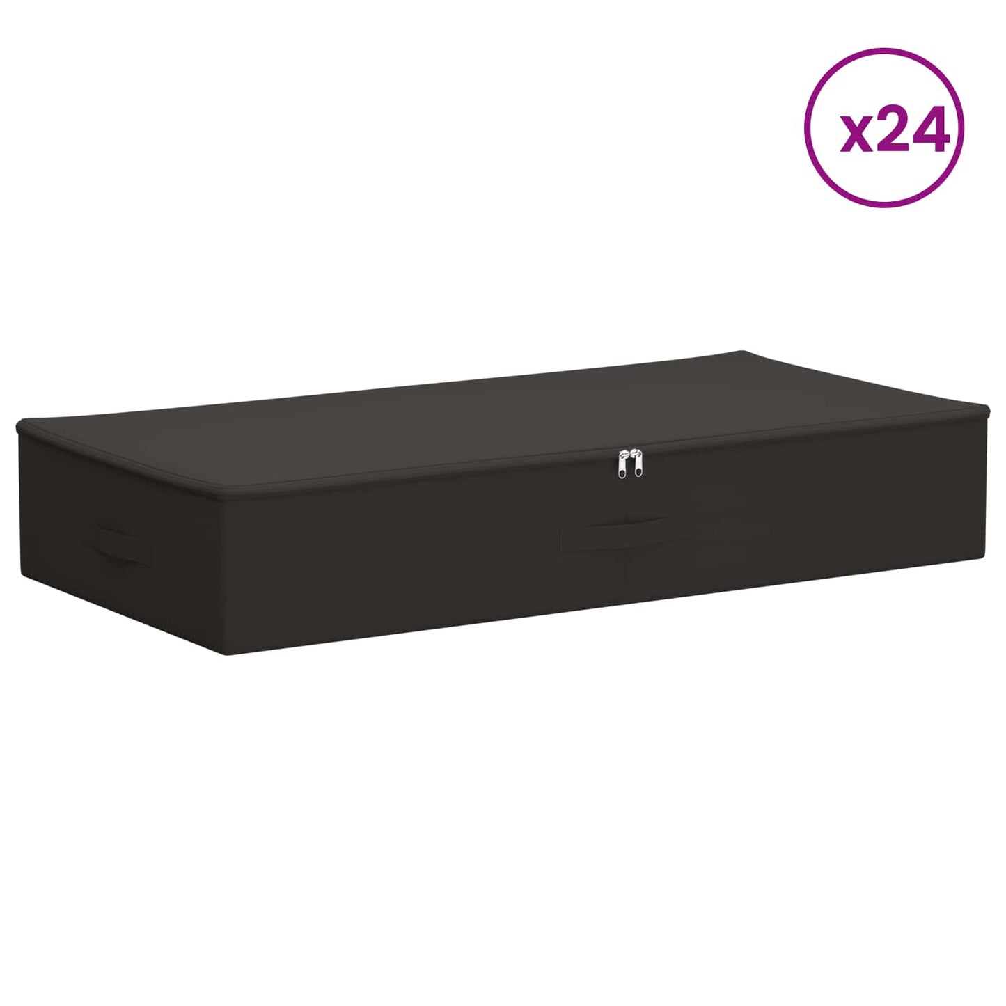 Opbergbox 24 pcs Antracietkleurig 90 x 48 x 15 cm Nonwoven stof is nu te koop bij PeponiXL, paradijselijk wonen!
