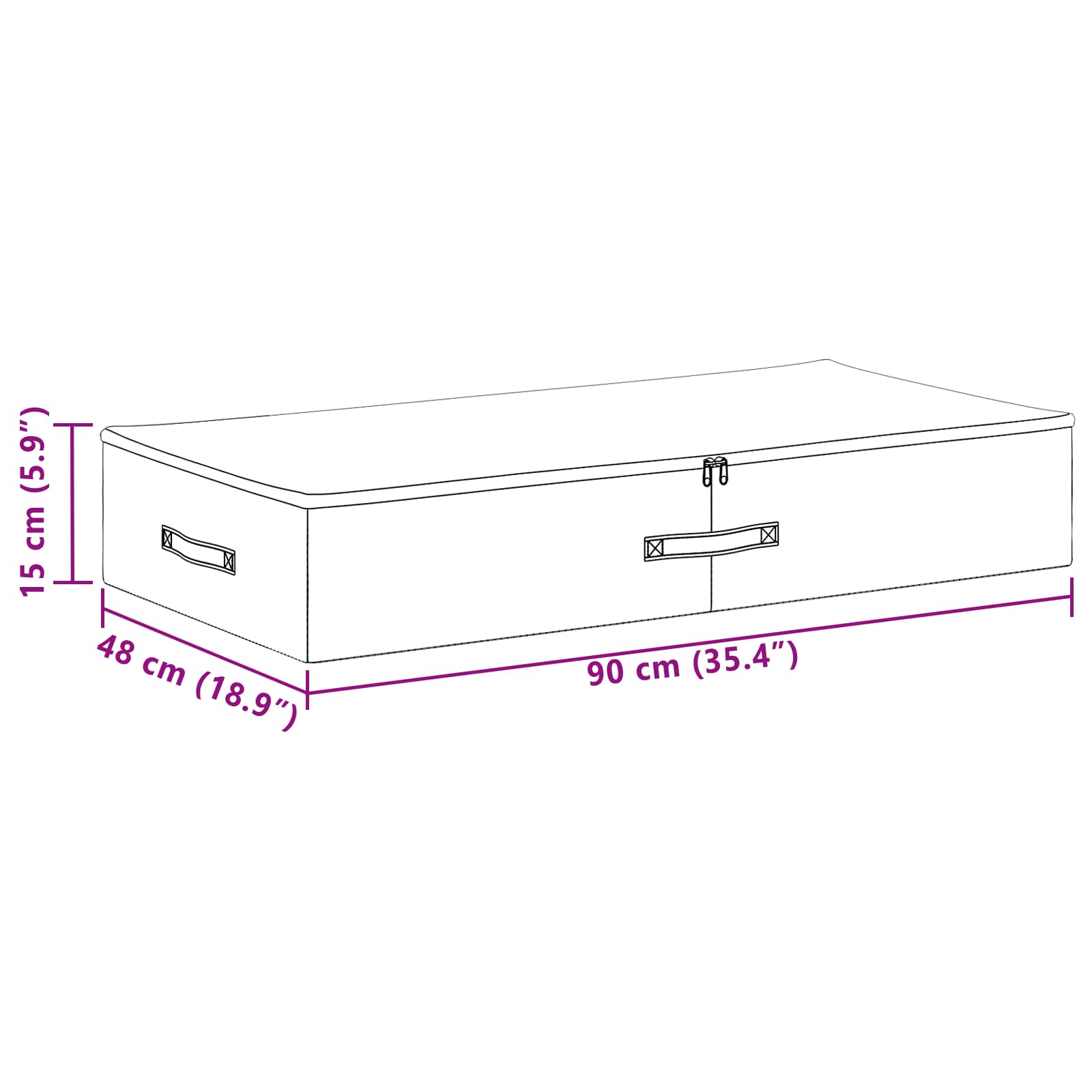 Opbergbox 24 pcs Antracietkleurig 90 x 48 x 15 cm Nonwoven stof is nu te koop bij PeponiXL, paradijselijk wonen!