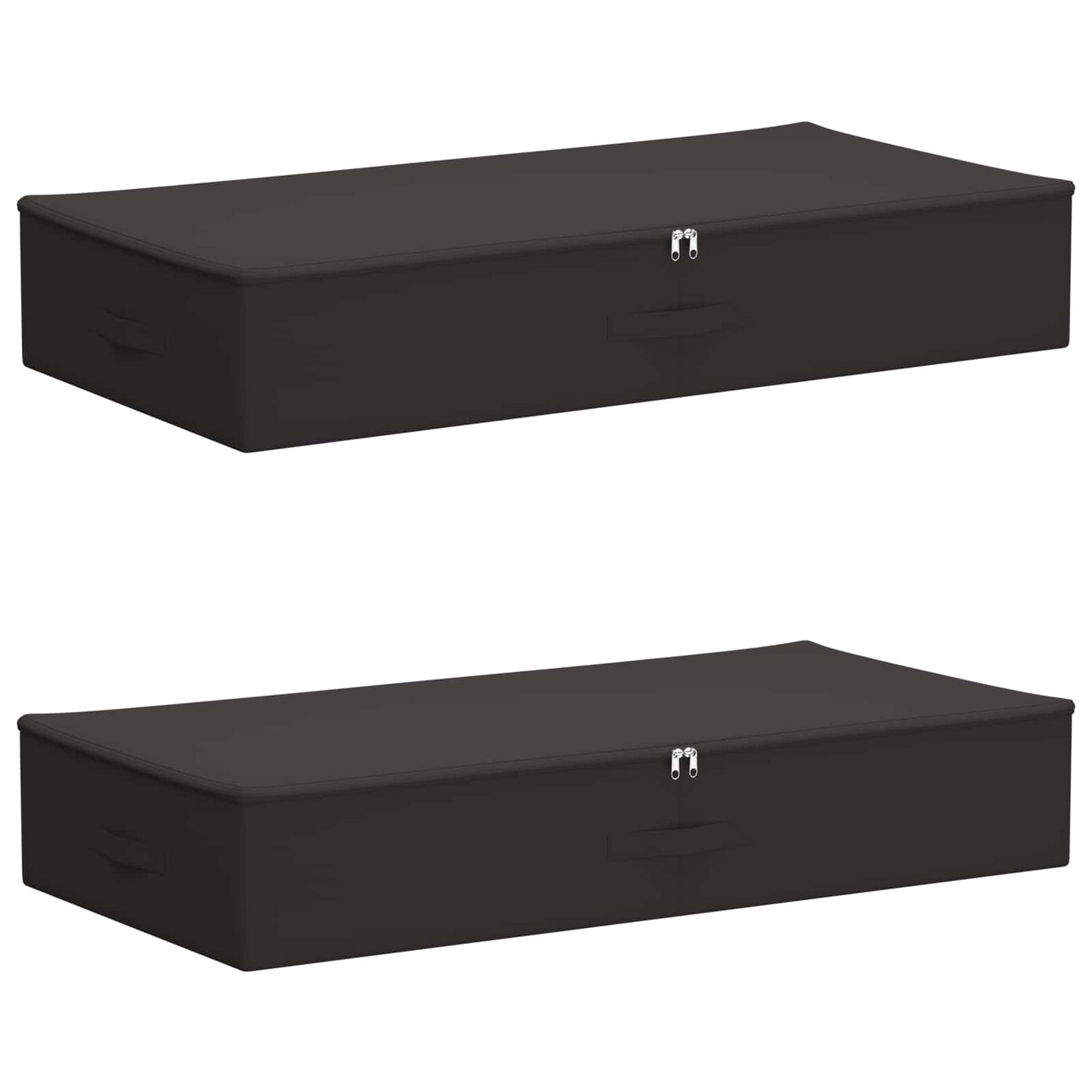 Opbergbox 2 pcs Antracietkleurig 100 x 50 x 18 cm Nonwoven stof is nu te koop bij PeponiXL, paradijselijk wonen!