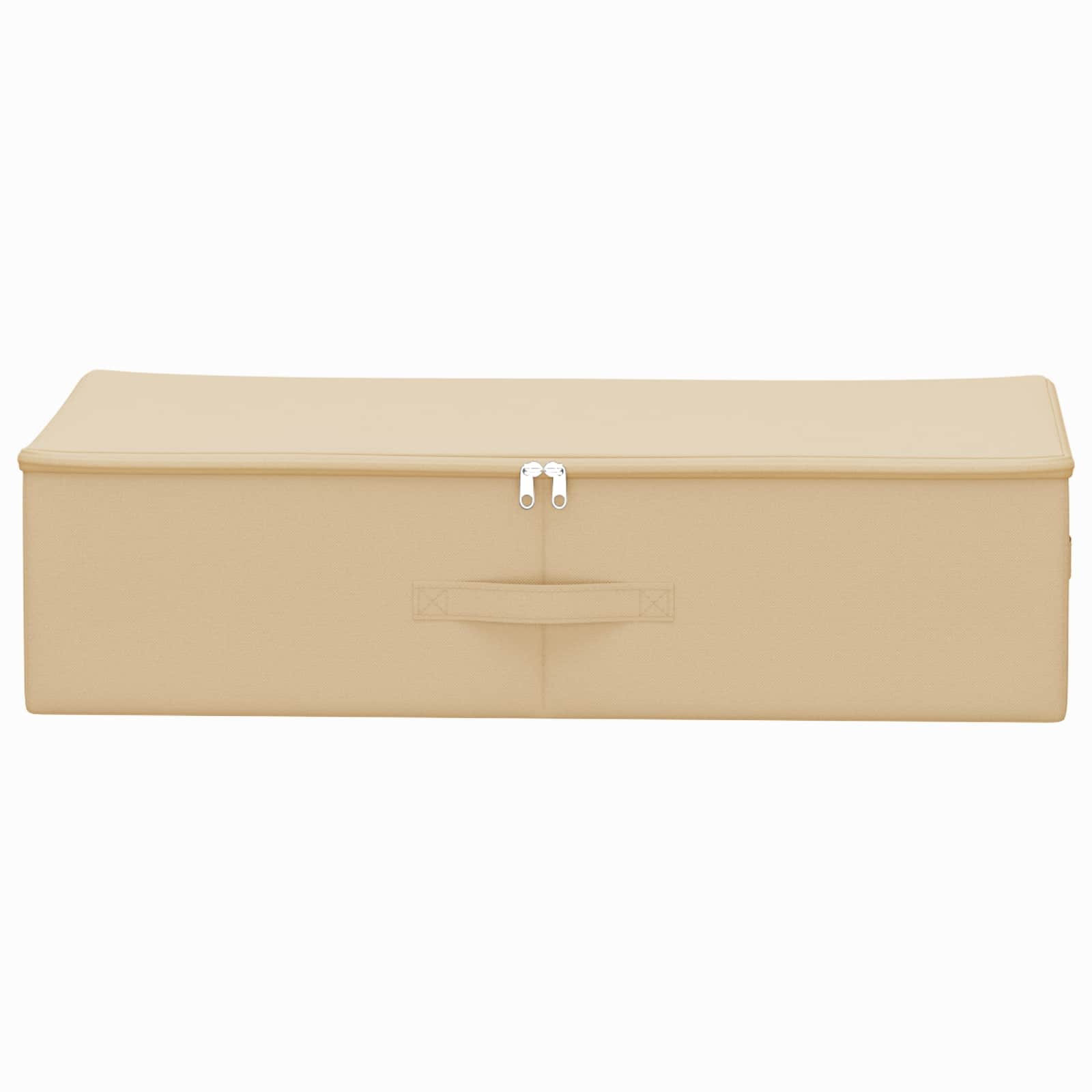 Opbergbox 6 pcs Crèmekleurig 70 x 40 x 18 cm Nonwoven stof is nu te koop bij PeponiXL, paradijselijk wonen!