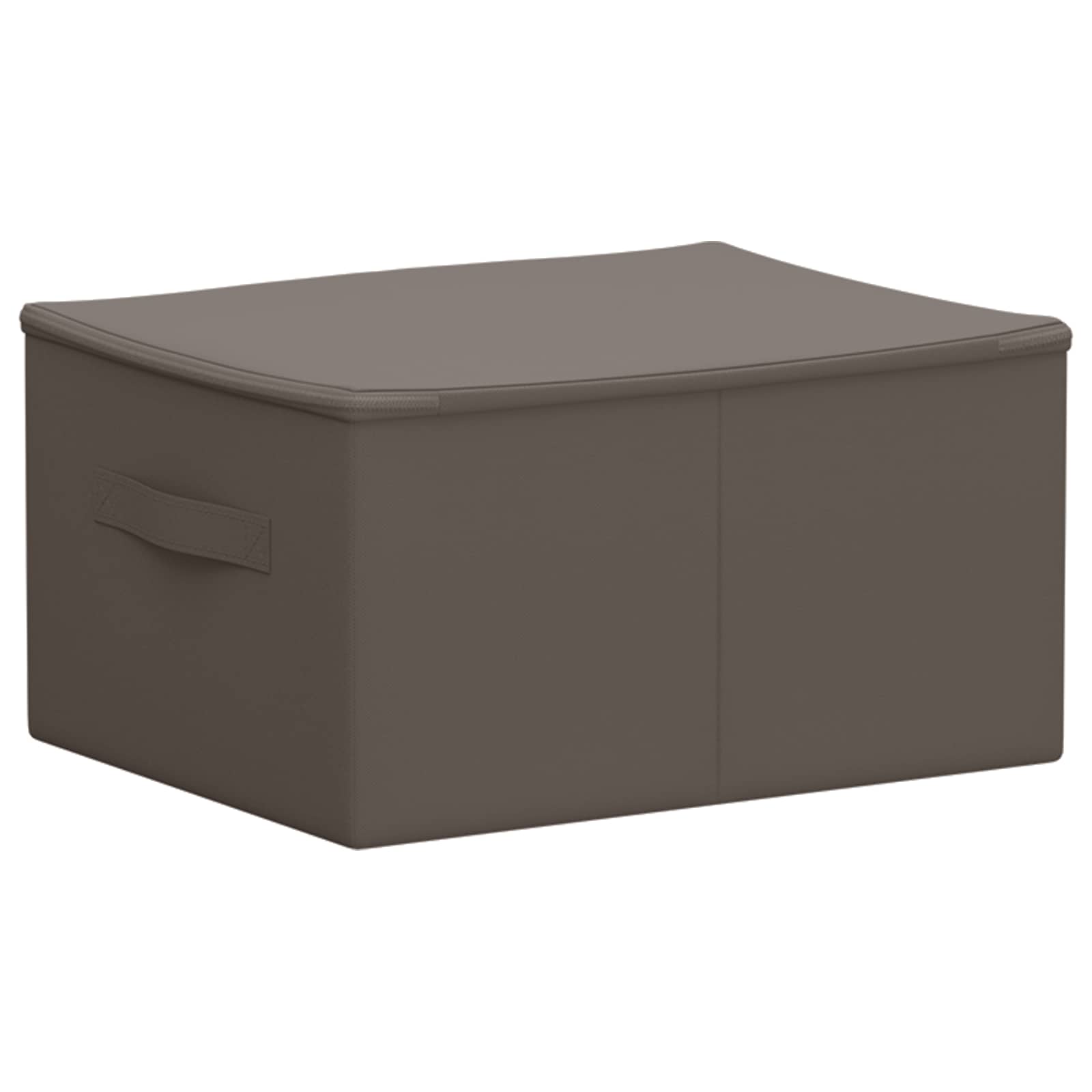 Opbergbox Grijs 43 x 34 x 23 cm Nonwoven stof is nu te koop bij PeponiXL, paradijselijk wonen!