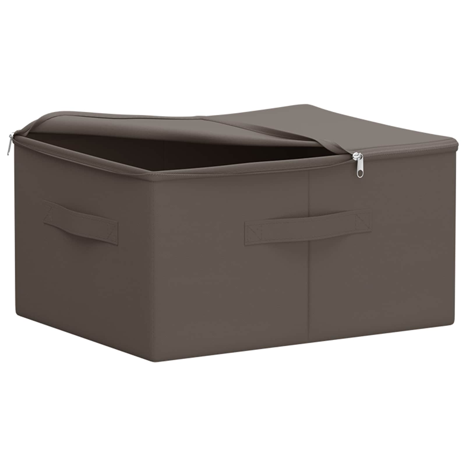 Opbergbox 6 pcs Grijs 50 x 30 x 25 cm Nonwoven stof is nu te koop bij PeponiXL, paradijselijk wonen!