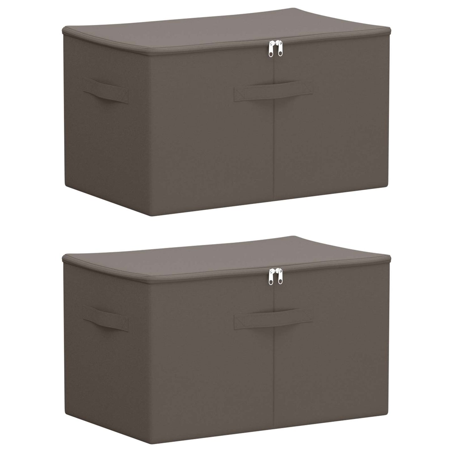 Opbergbox 2 pcs Grijs 55 x 35 x 32 cm Nonwoven stof is nu te koop bij PeponiXL, paradijselijk wonen!