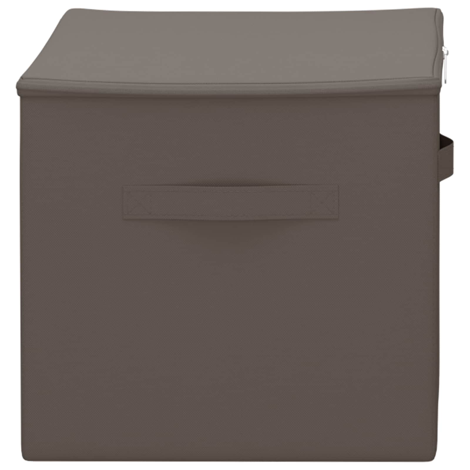 Opbergbox 6 pcs Grijs 60 x 43 x 35 cm Nonwoven stof is nu te koop bij PeponiXL, paradijselijk wonen!
