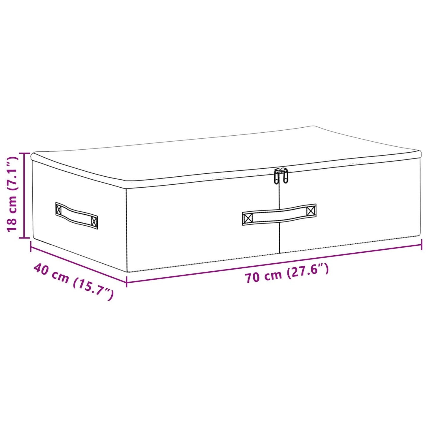 Opbergbox 24 pcs Grijs 70 x 40 x 18 cm Nonwoven stof is nu te koop bij PeponiXL, paradijselijk wonen!