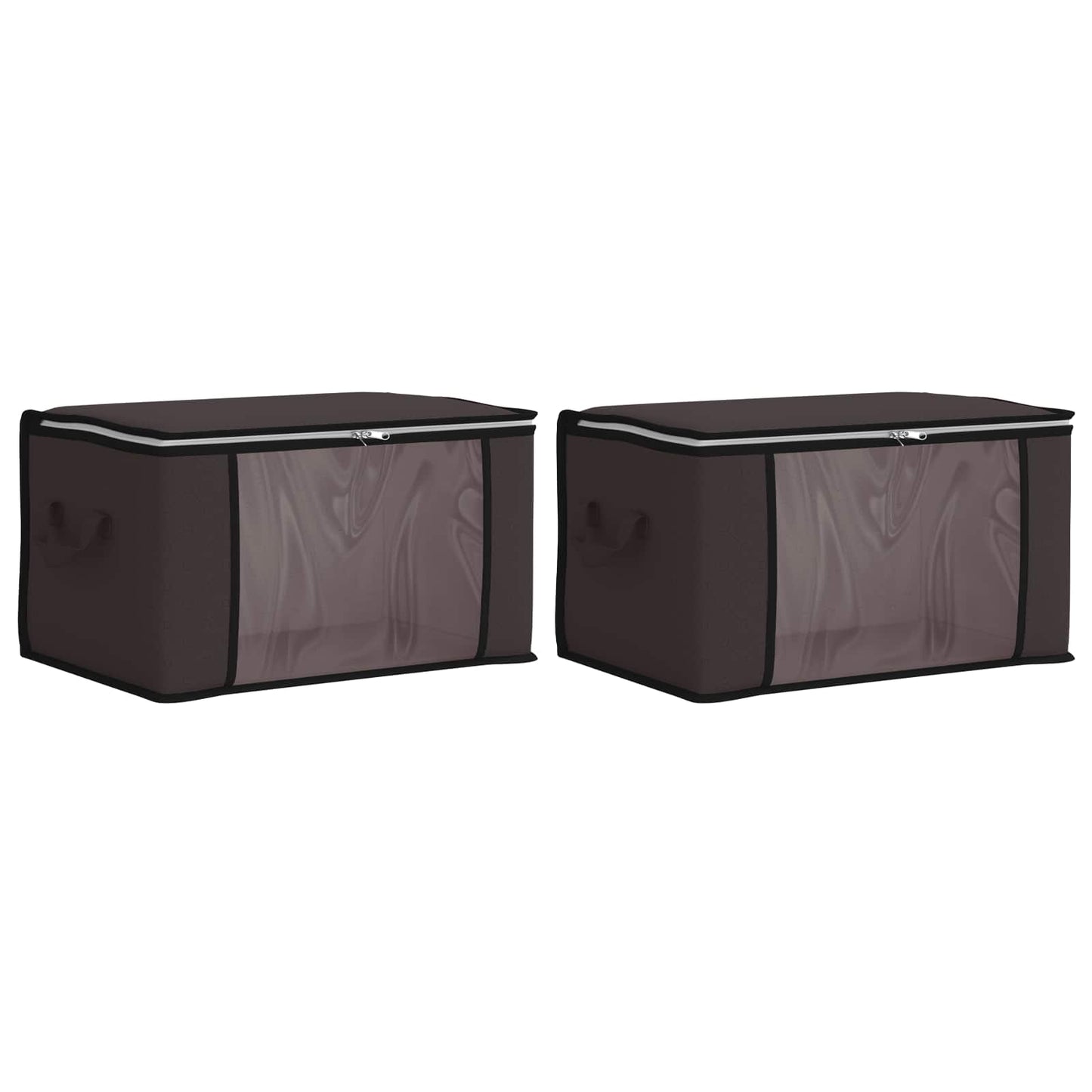Opbergdoos met Transparante Zijraam 2 pcs Antracietkleurig is nu te koop bij PeponiXL, paradijselijk wonen!