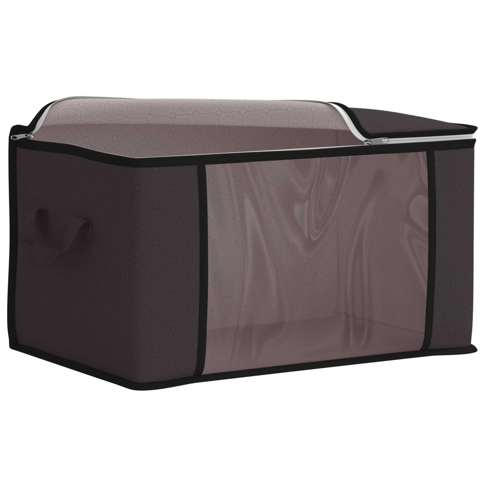 Opbergdoos met Transparante Zijraam 2 pcs Antracietkleurig is nu te koop bij PeponiXL, paradijselijk wonen!
