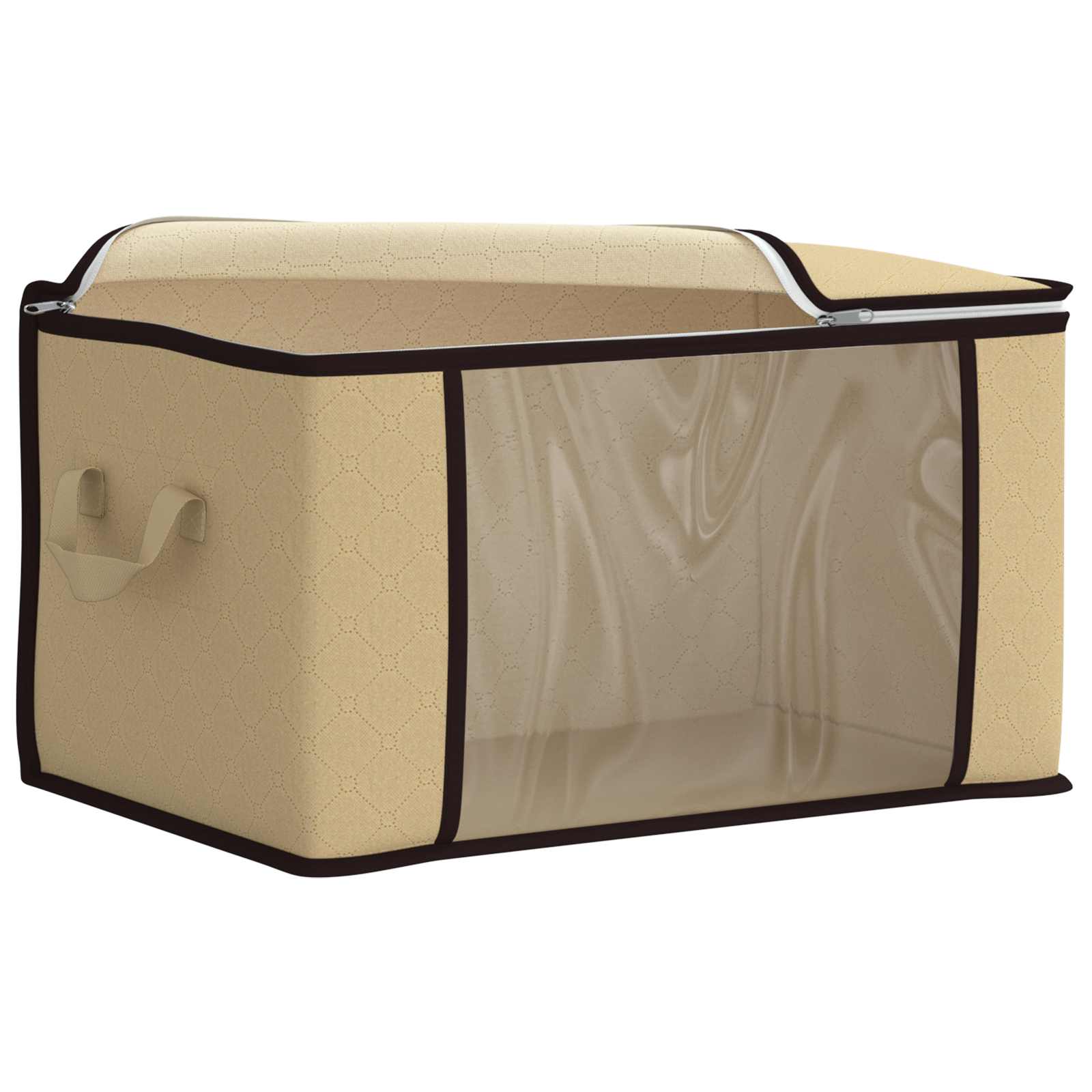 Opbergdoos met Transparante Zijraam 2 pcs Crèmekleurig is nu te koop bij PeponiXL, paradijselijk wonen!
