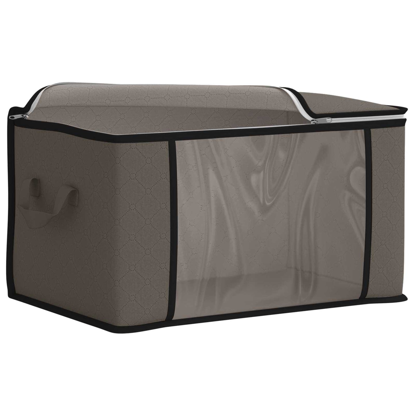 Opbergdoos met Transparante Zijraam 2 pcs Grijs 60 x 43 x 35 cm is nu te koop bij PeponiXL, paradijselijk wonen!
