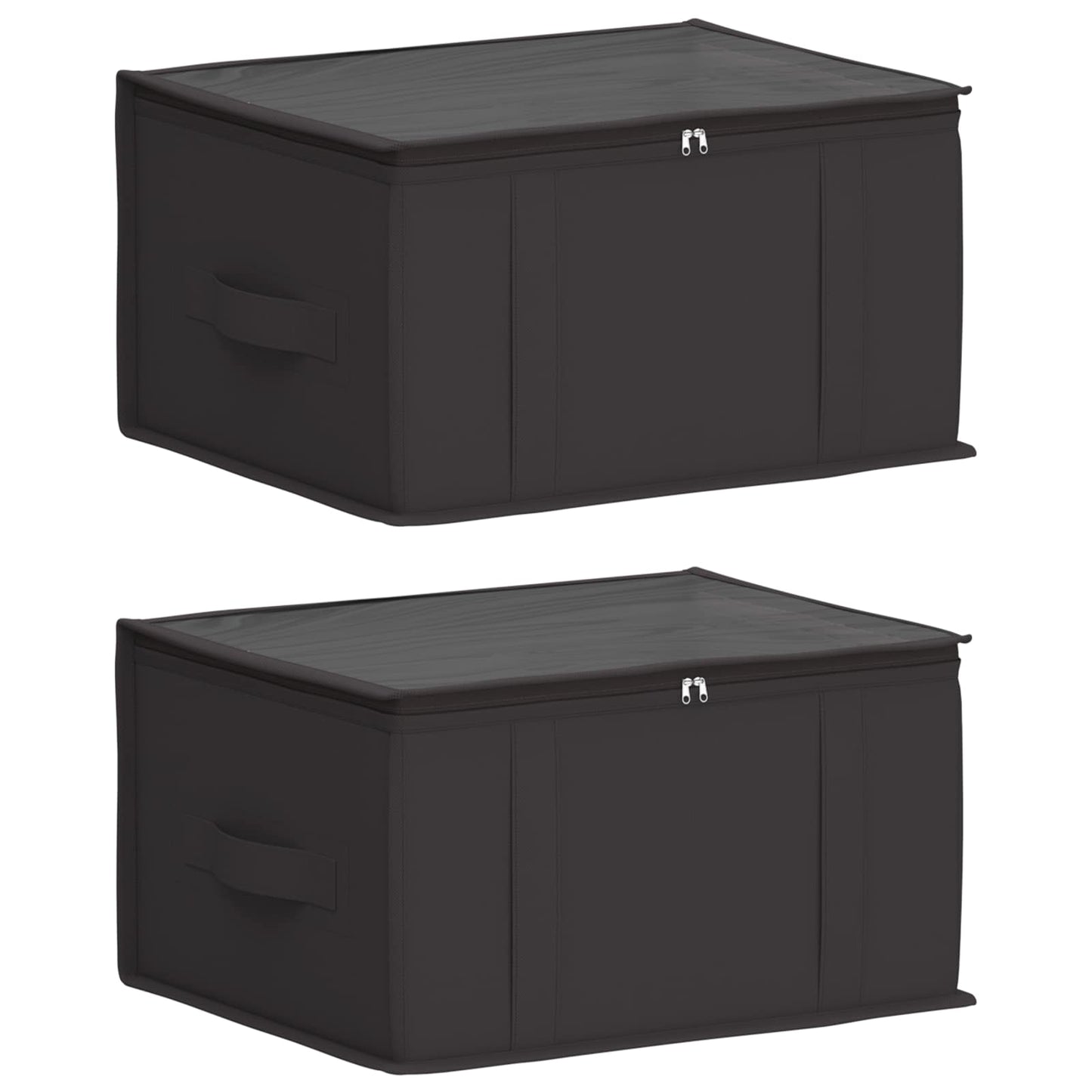 Opbergdoos met transparant bovenraam 2 pcs Antracietkleurig is nu te koop bij PeponiXL, paradijselijk wonen!