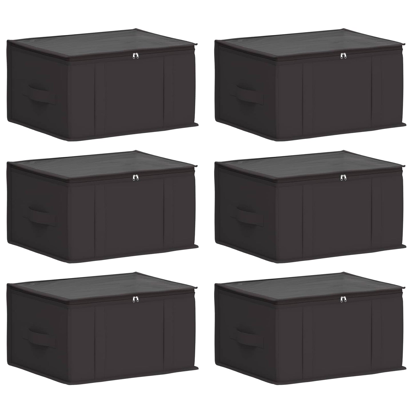 Opbergdoos met transparant bovenraam 6 pcs Antracietkleurig is nu te koop bij PeponiXL, paradijselijk wonen!