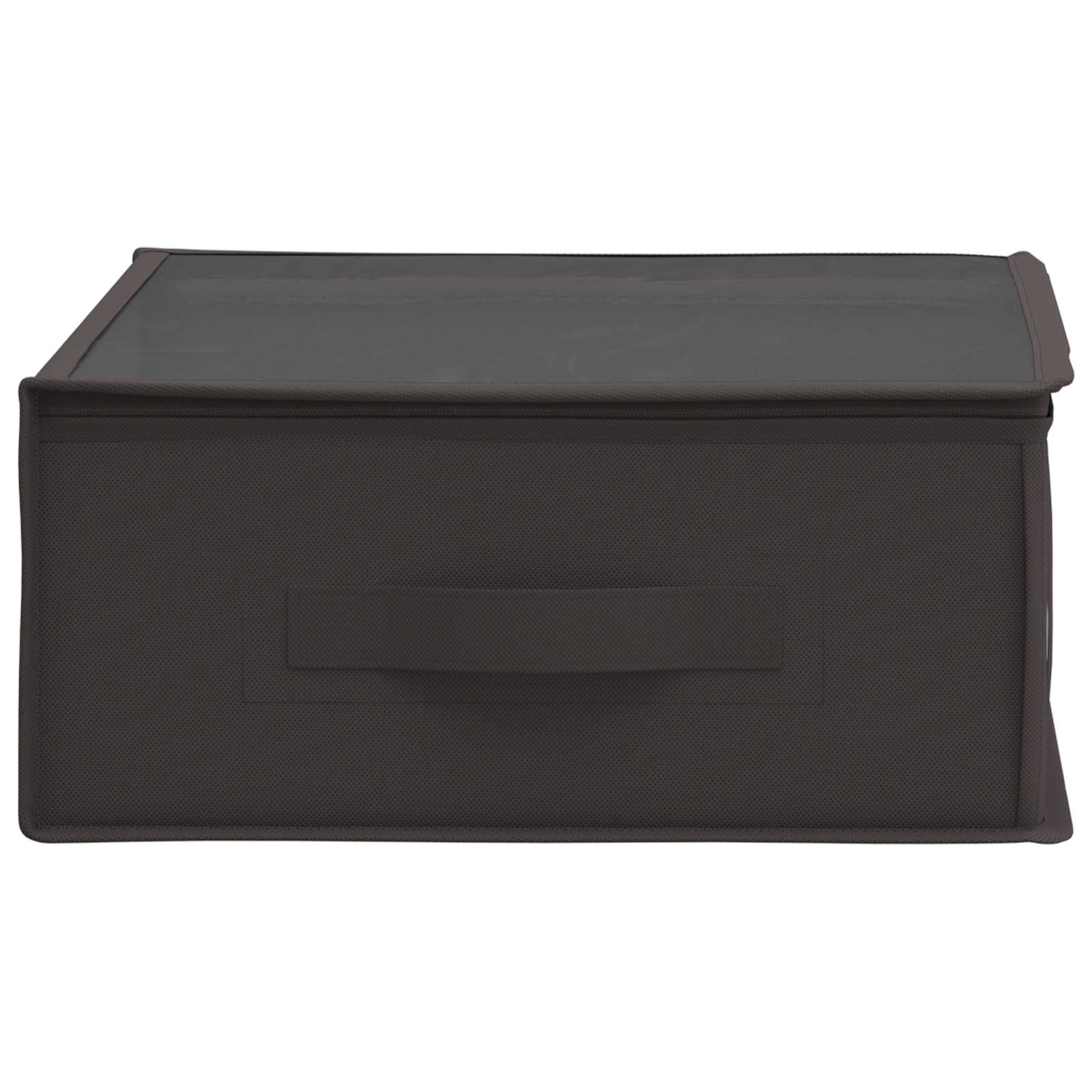 Opbergdoos met transparant bovenraam 2 pcs Antracietkleurig is nu te koop bij PeponiXL, paradijselijk wonen!