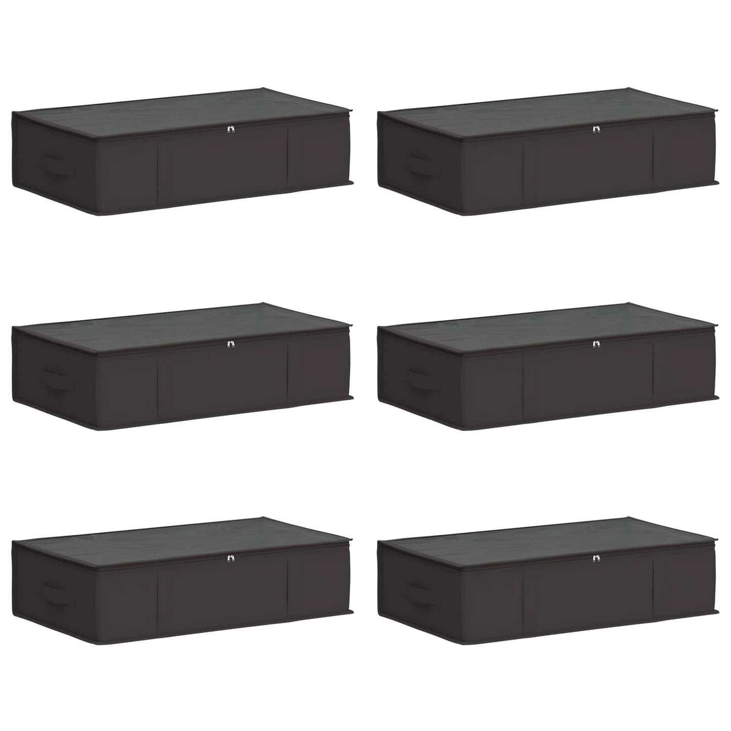 Opbergdoos met transparant bovenraam 6 pcs Antracietkleurig is nu te koop bij PeponiXL, paradijselijk wonen!