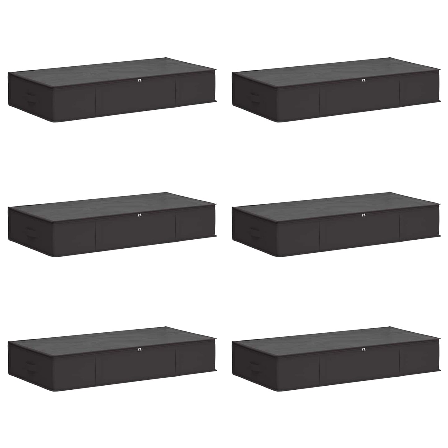Opbergdoos met transparant bovenraam 6 pcs Antracietkleurig is nu te koop bij PeponiXL, paradijselijk wonen!