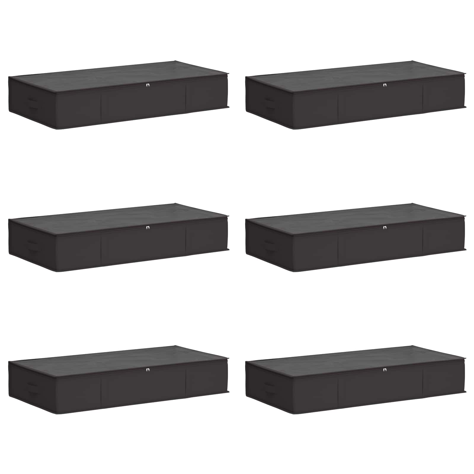 Opbergdoos met transparant bovenraam 6 pcs Antracietkleurig is nu te koop bij PeponiXL, paradijselijk wonen!