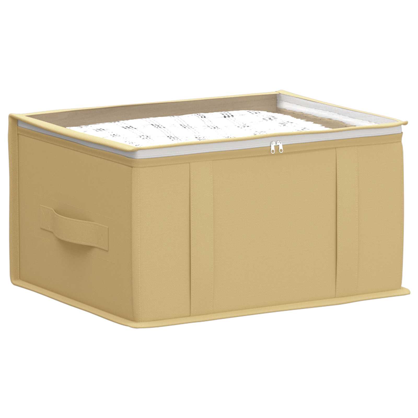 Opbergdoos met transparant bovenraam 2 pcs Crèmekleurig is nu te koop bij PeponiXL, paradijselijk wonen!