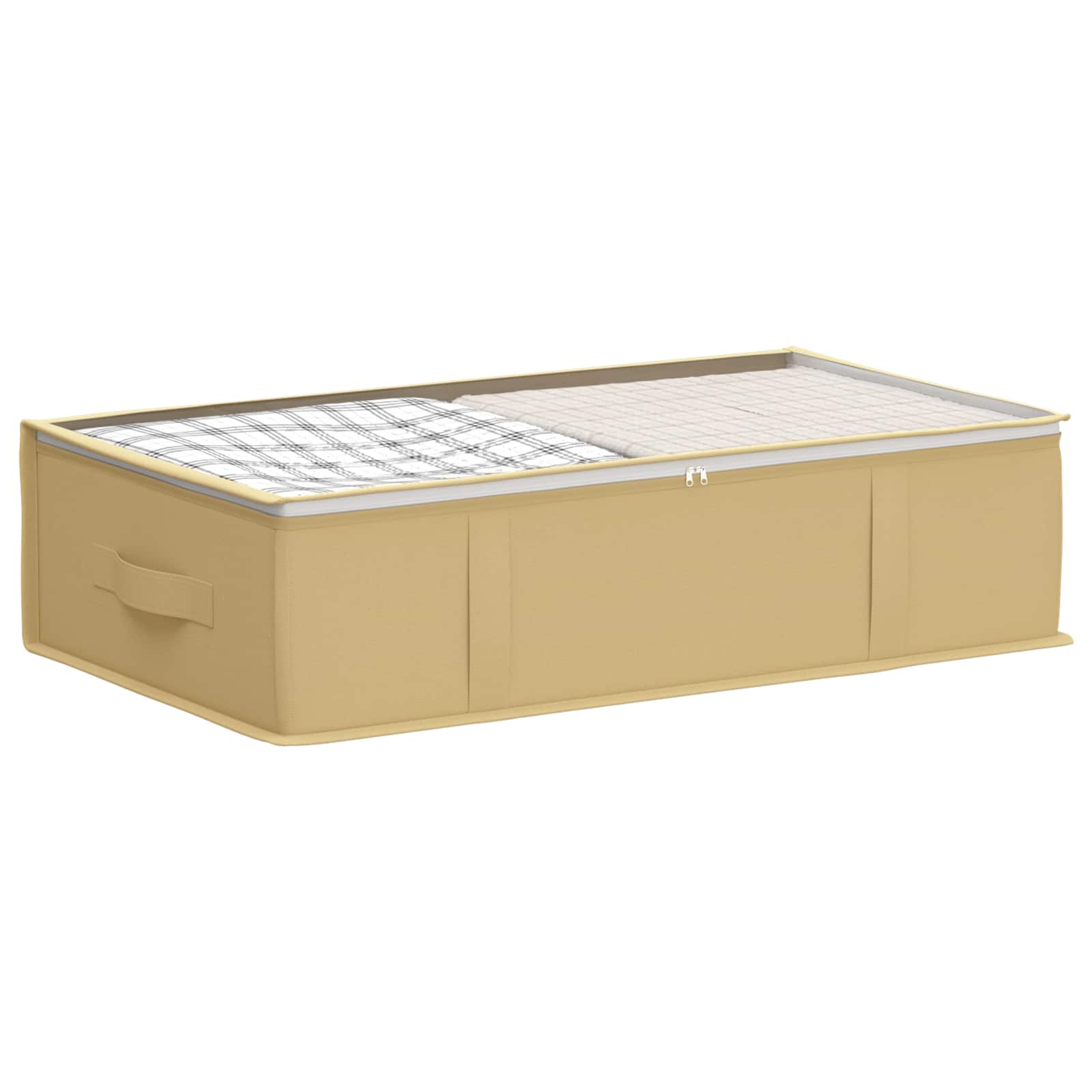 Opbergdoos met transparant bovenraam Crèmekleurig Nonwoven stof is nu te koop bij PeponiXL, paradijselijk wonen!